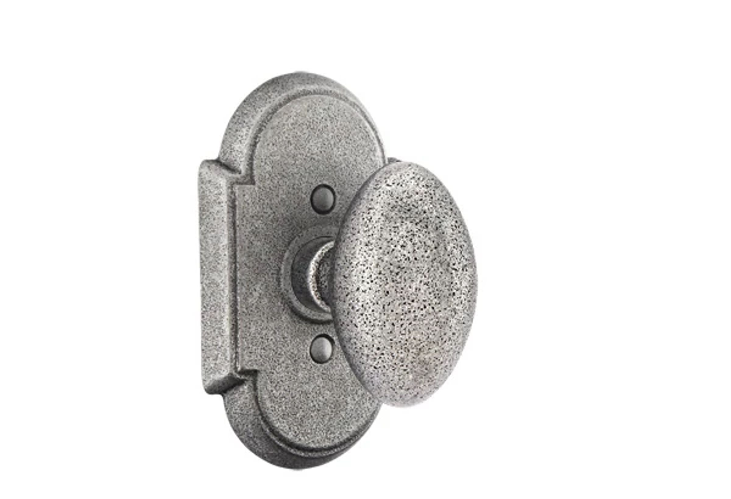 Emtek Savannah Knob Set with Wrought Steel #1 Rosette