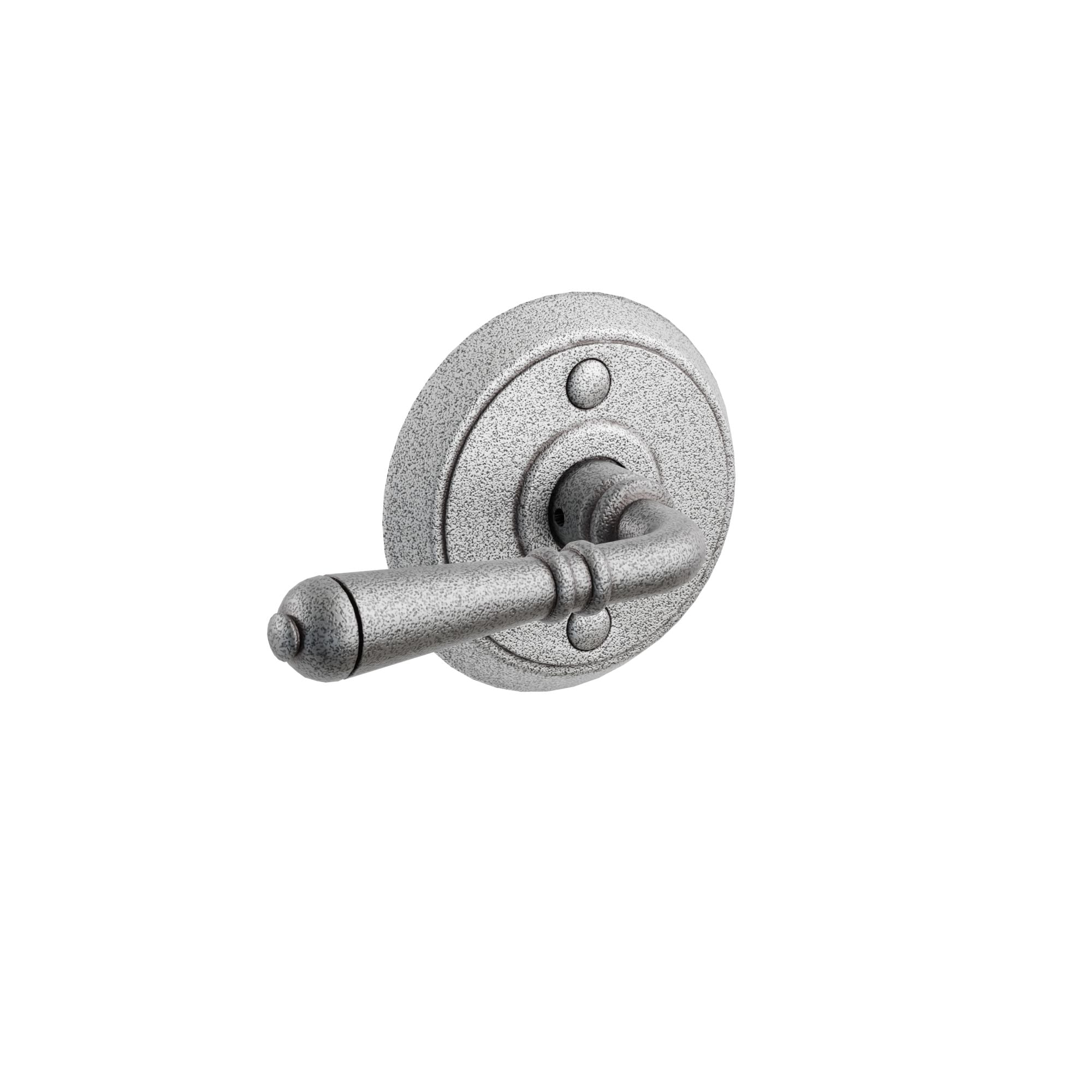 Emtek Normandy Lever Set with Wrought Steel #2 Rosette