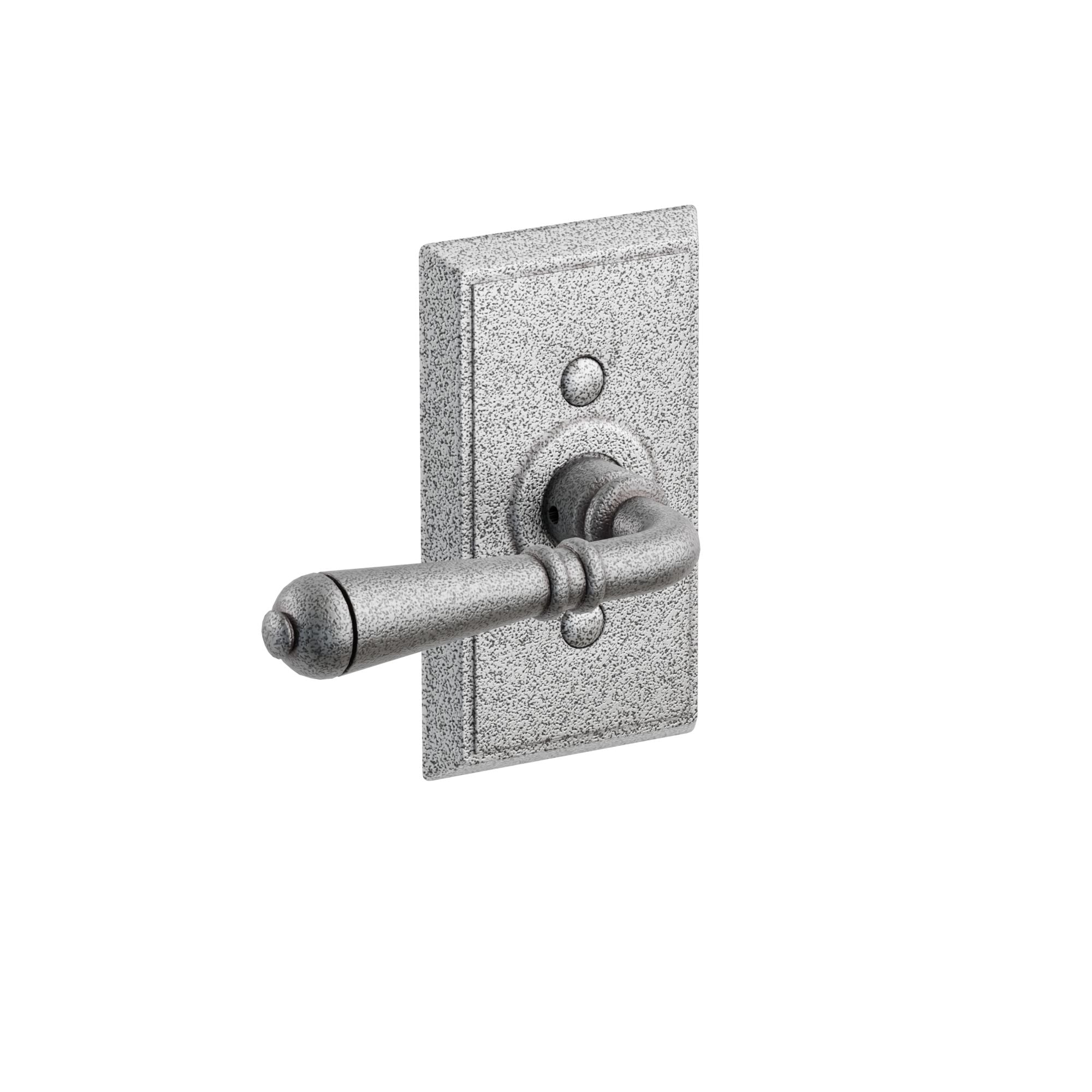 Emtek Normandy Lever Set with Wrought Steel #3 Rosette