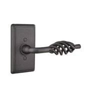 Emtek Lafayette Lever Set with Wrought Steel #3 Rosette
