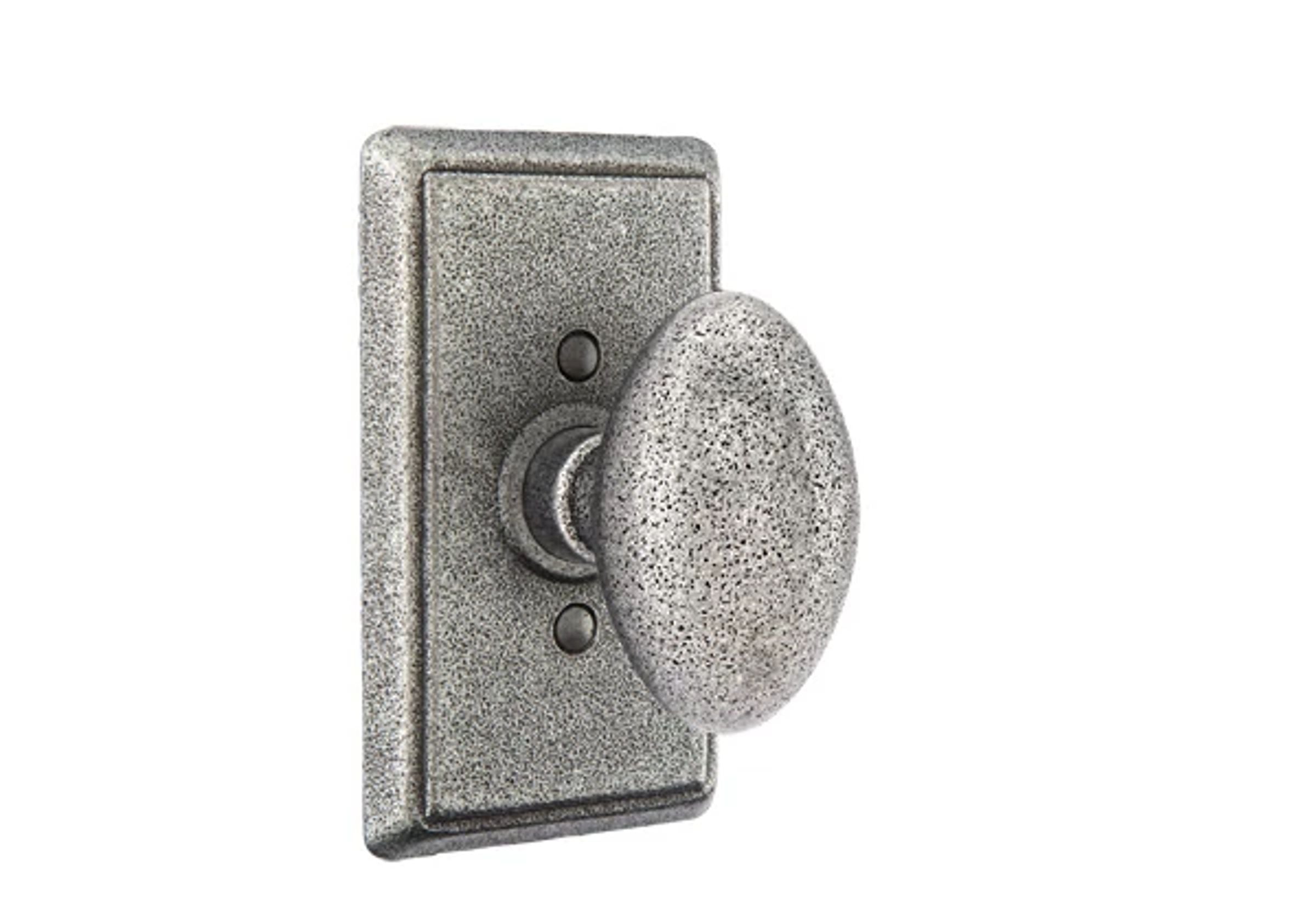 Emtek Savannah Knob Set with Wrought Steel #3 Rosette