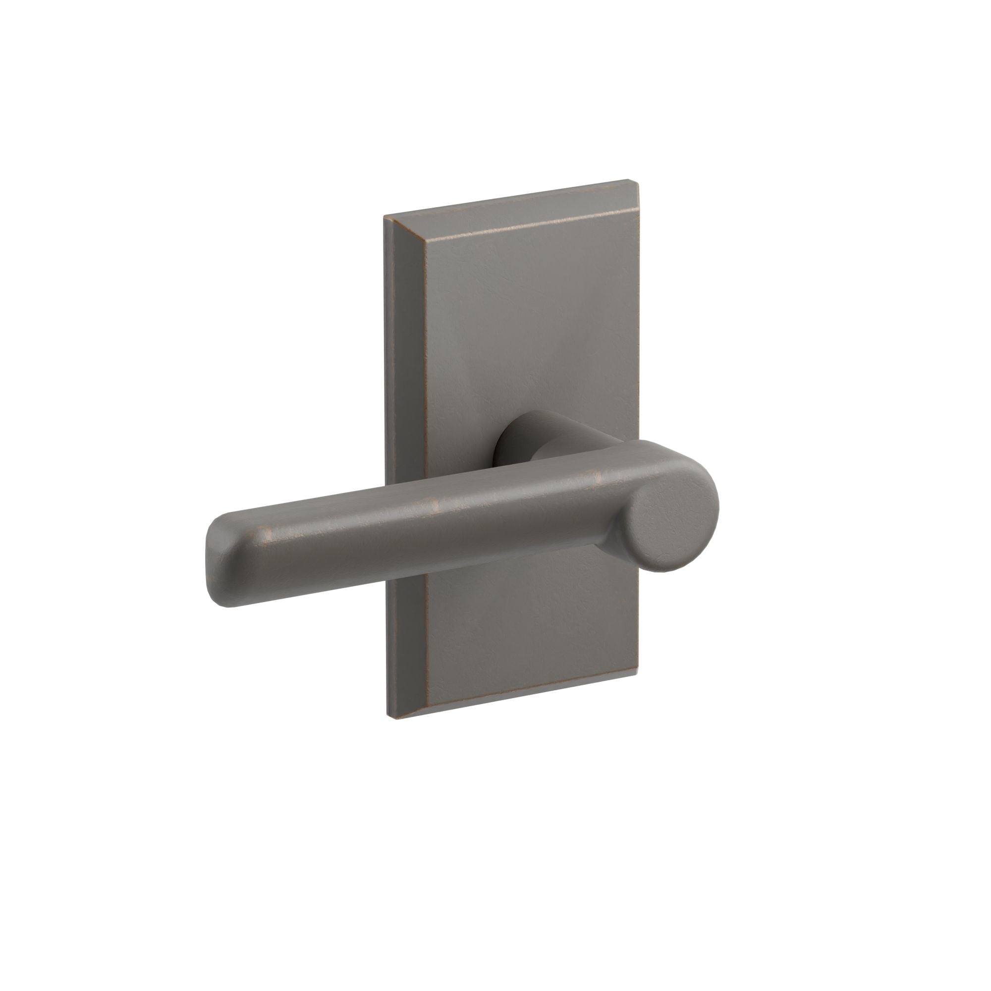 Emtek Lafayette Lever Set with Wrought Steel #3 Rosette