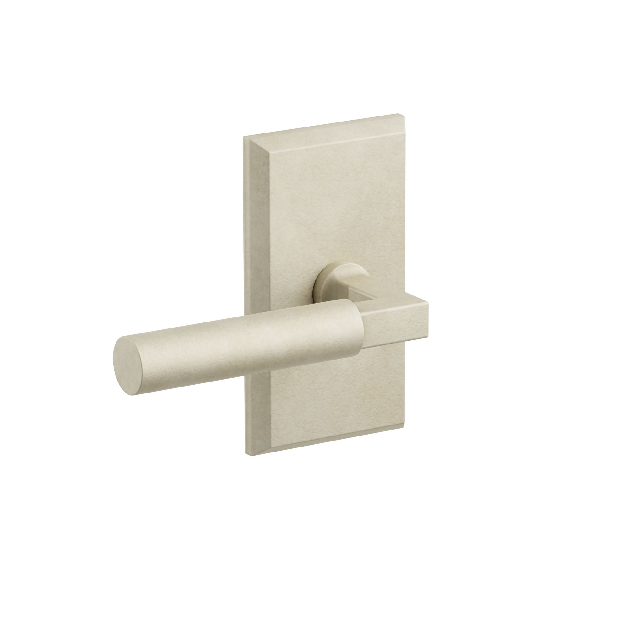 Emtek Concealed Fastener Bryce Lever Set with Sandcast Bronze #3 Rosette