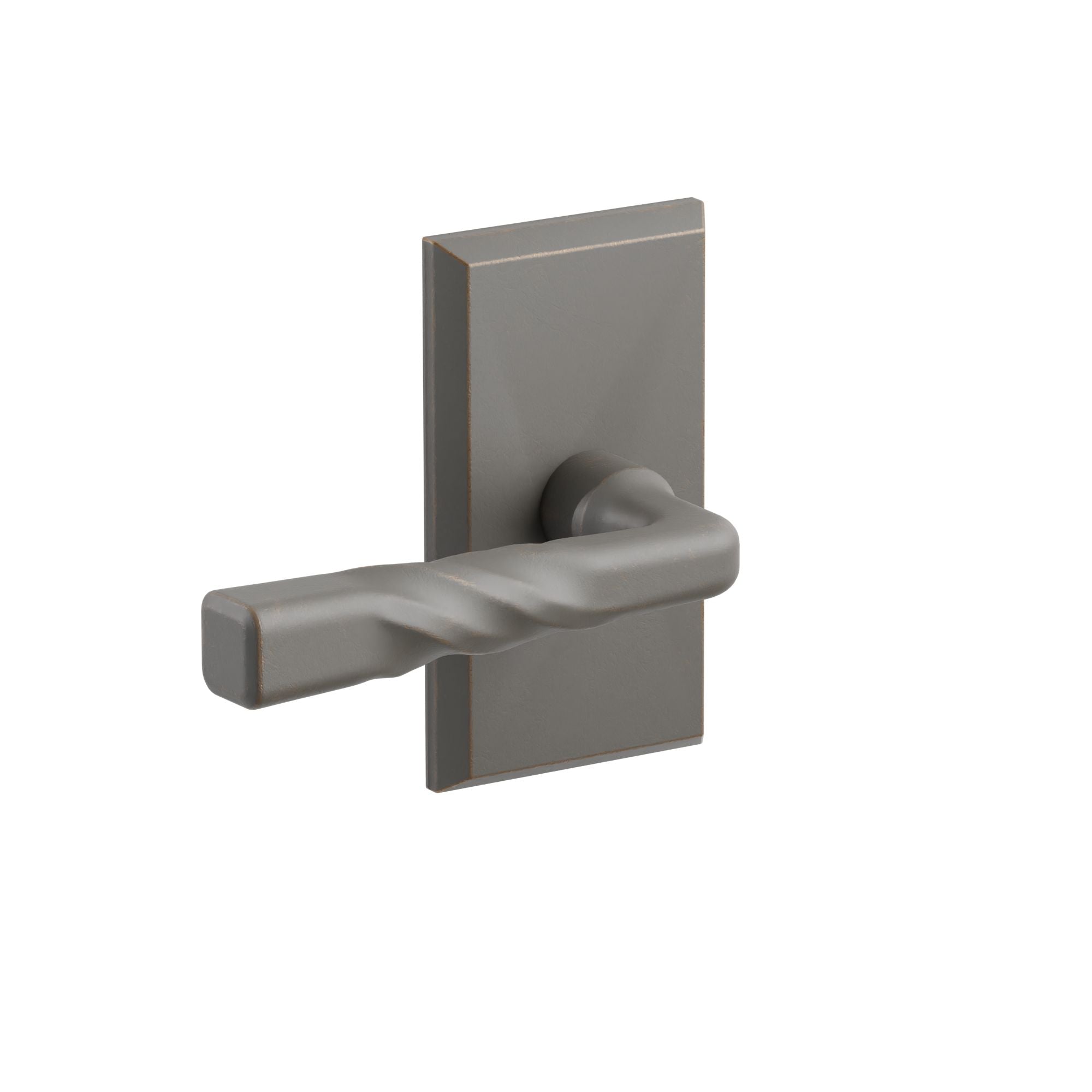 Emtek Concealed Fastener Montrose Lever Set with Sandcast Bronze #3 Rosette