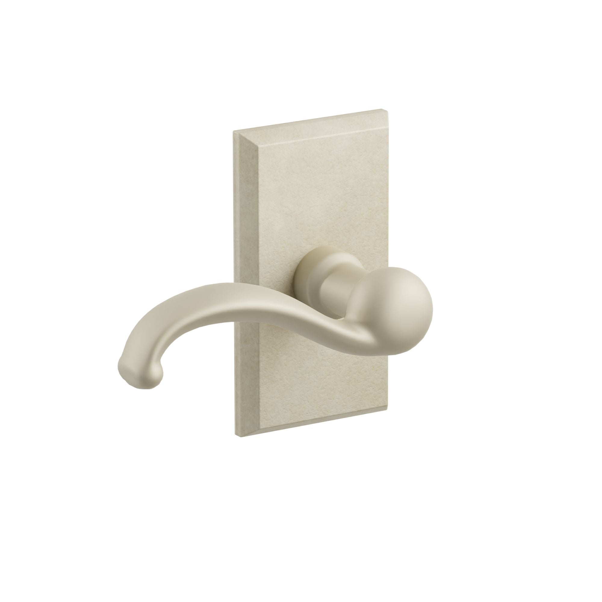 Emtek Teton Lver Set with Sandcast Bronze #3 Rosette