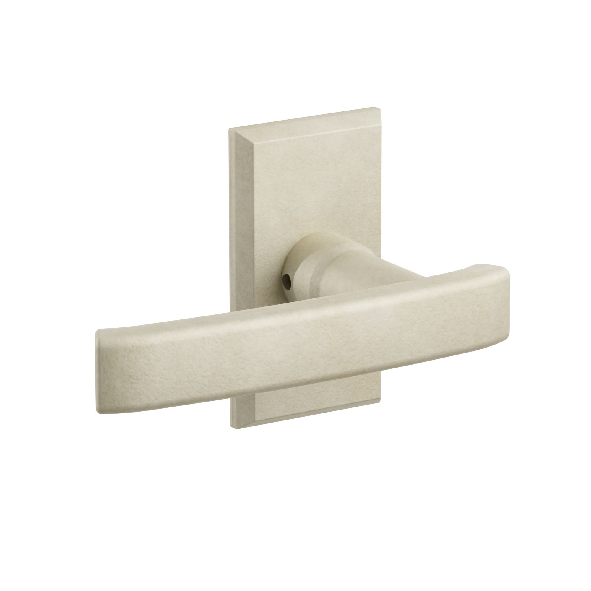 Emtek Yuma Lever Set with Sandcast Bronze #3 Rosette