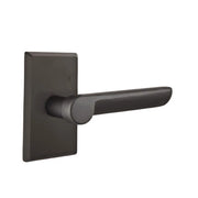 Emtek Aurora Lever Set with Sandcast Bronze #3 Rosette