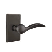 Emtek Concealed Fastener Durango Lever Set with Sandcast Bronze #3 Rosette