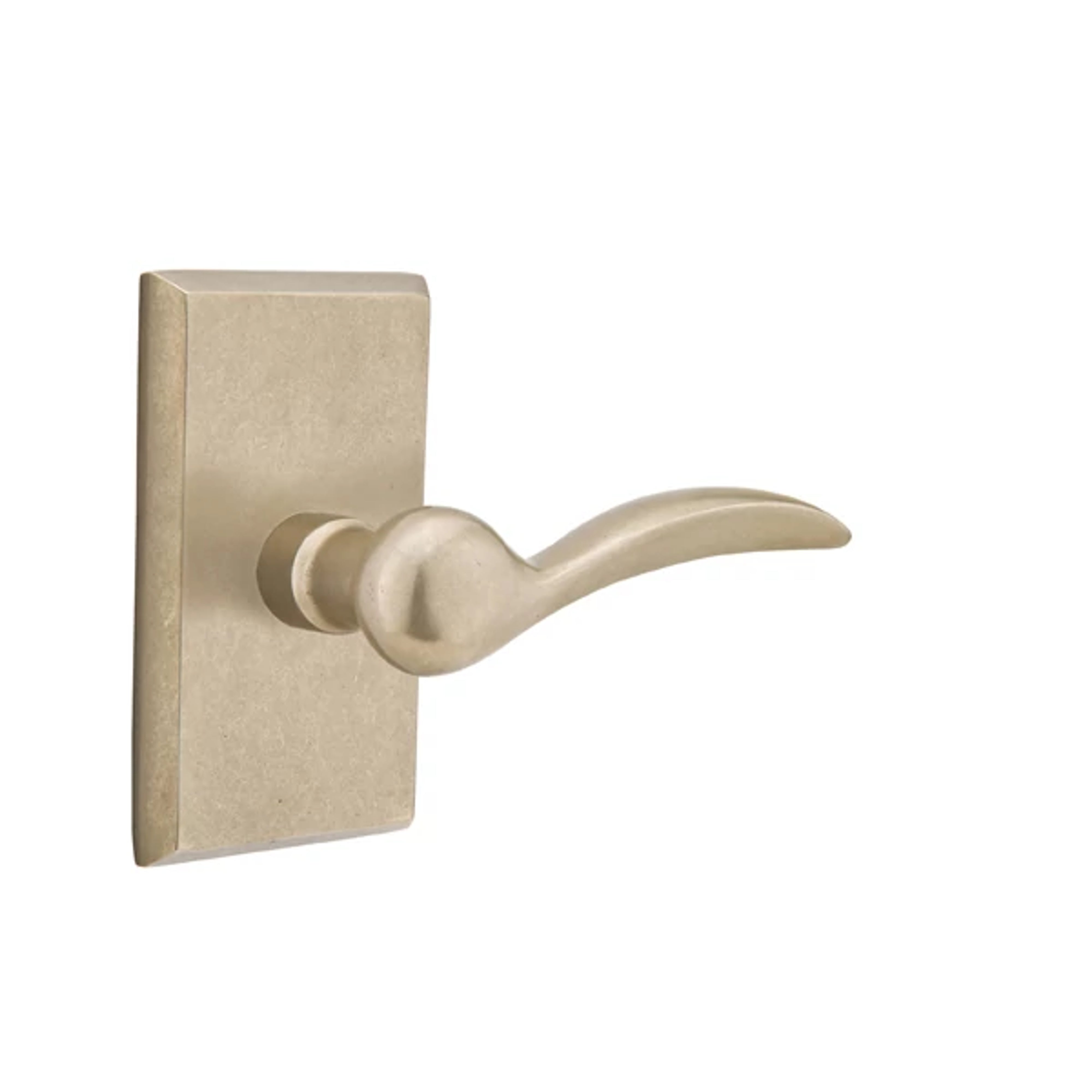 Emtek Durango Lever Set with Sandcast Bronze #3 Rosette