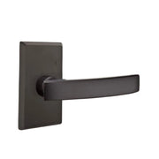 Emtek Concealed Fastener Yuma Lever Set with Sandcast Bronze #3 Rosette