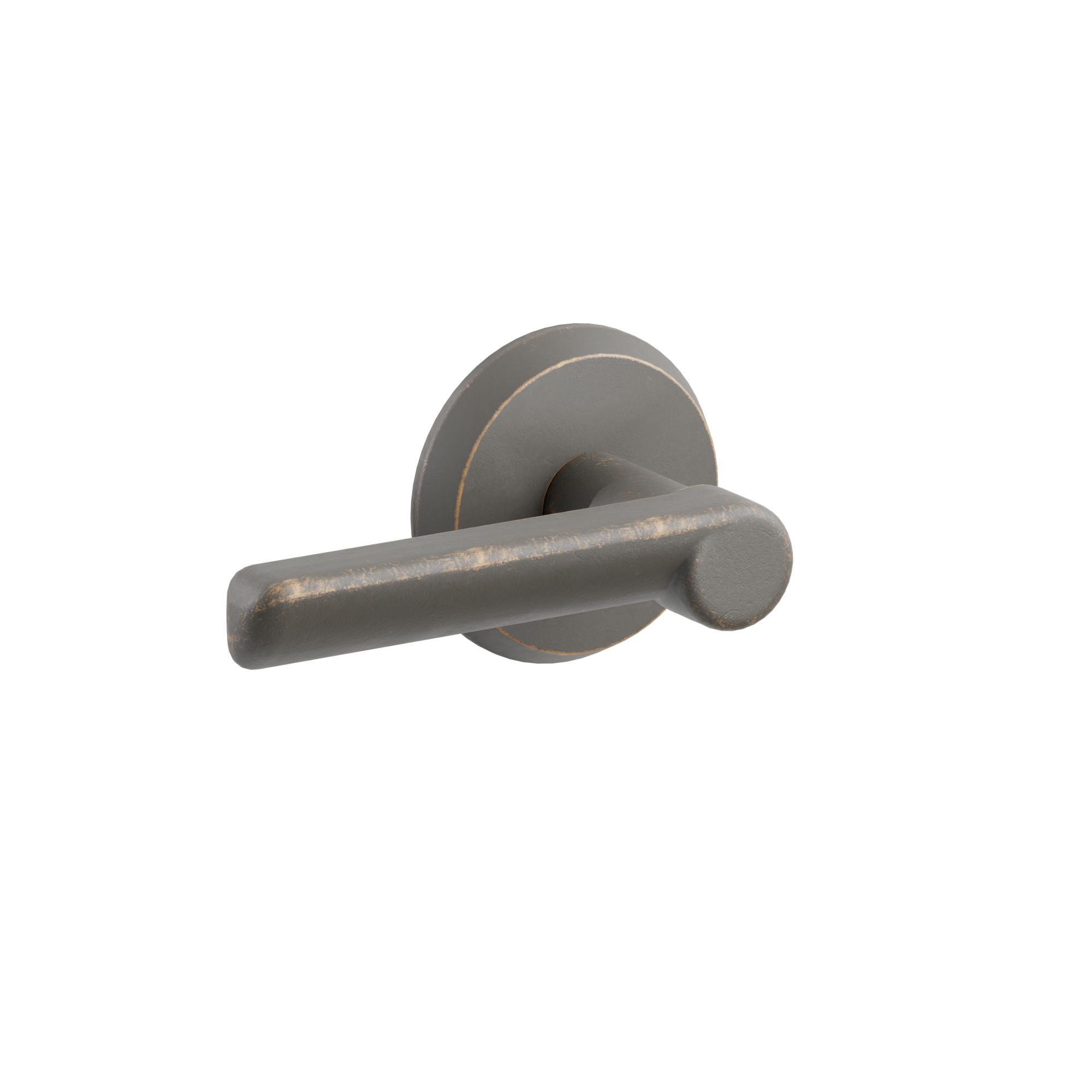 Emtek Aurora Lever Set with Sandcast Bronze #2 Rosette