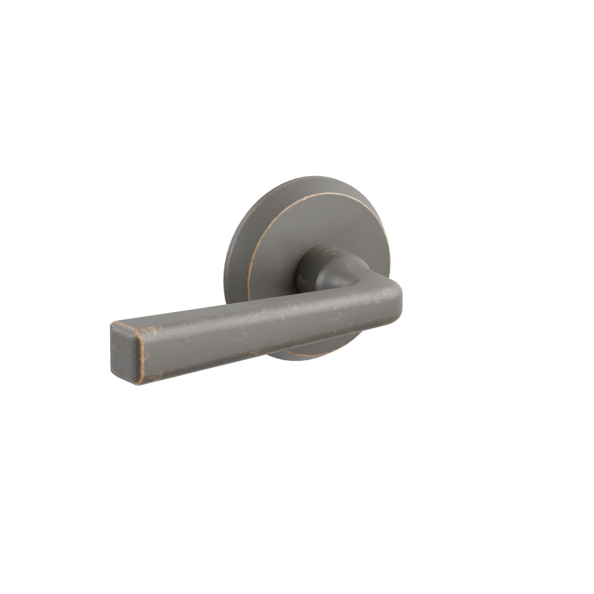 Emtek Cimarron Lever Set with Sandcast Bronze #2 Rosette