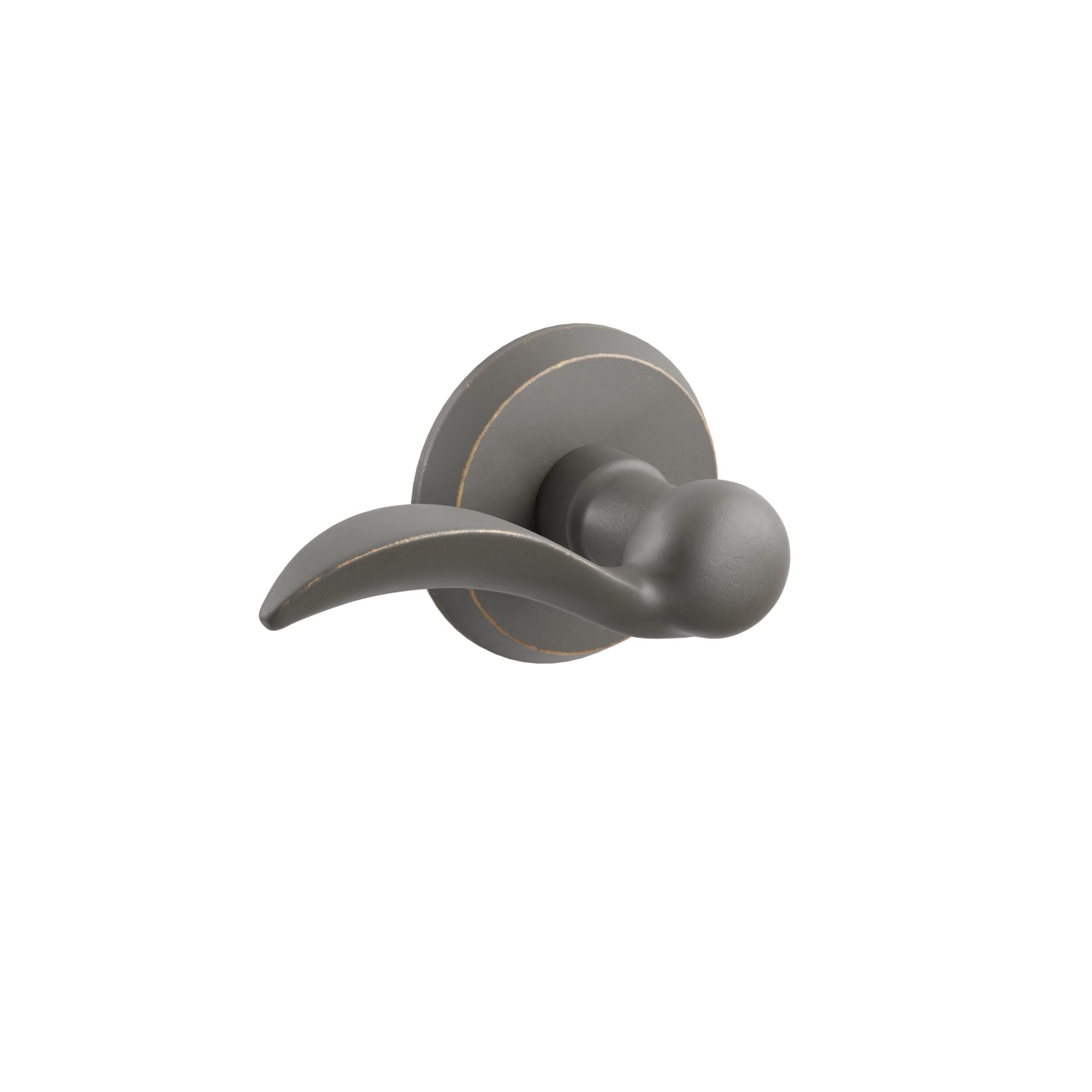 Emtek Durango Lever Set with Sandcast Bronze #2 Rosette