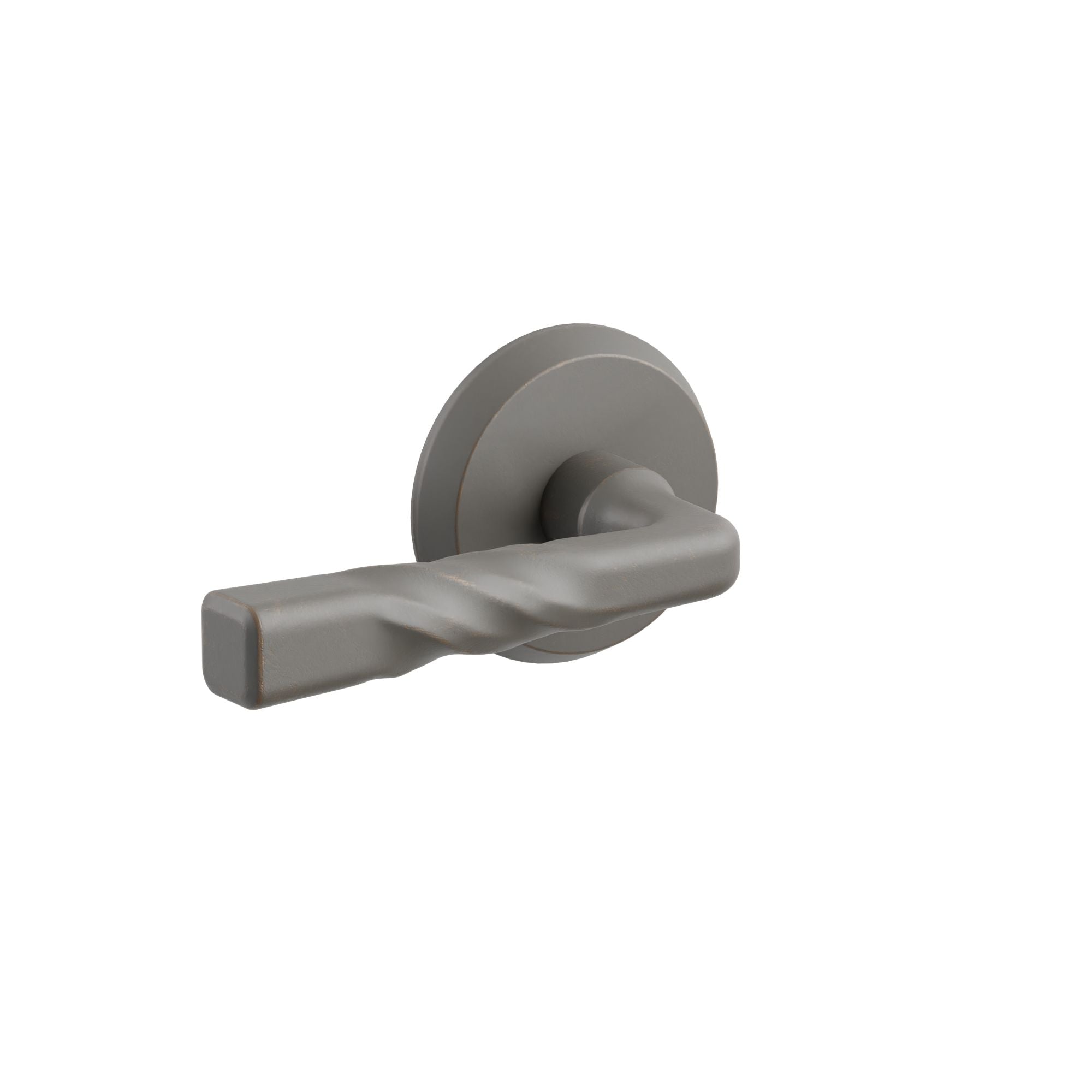 Emtek Montrose Lever Set with Sandcast Bronze #2 Rosette