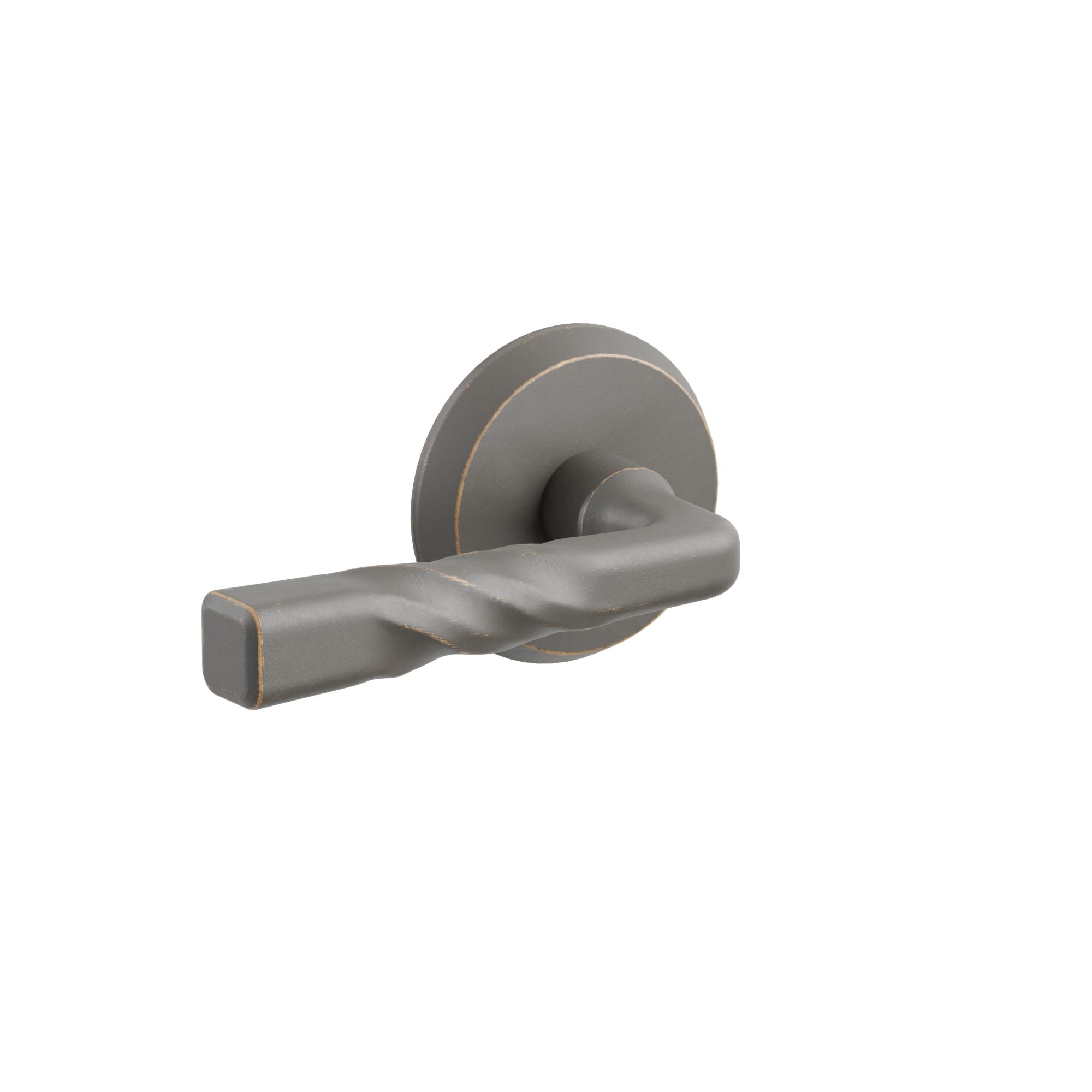 Emtek Montrose Lever Set with Sandcast Bronze #2 Rosette