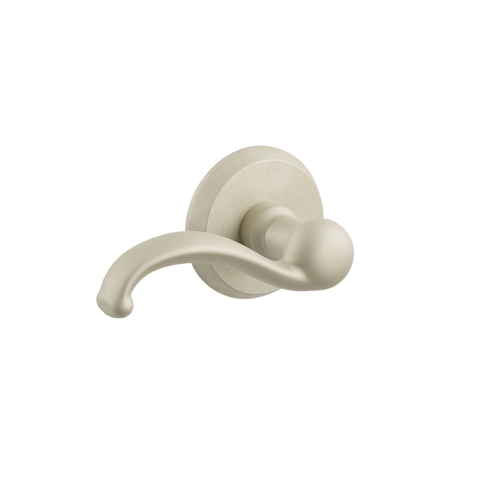 Emtek Concealed Fastener Teton Lver Set with Sandcast Bronze #2 Rosette