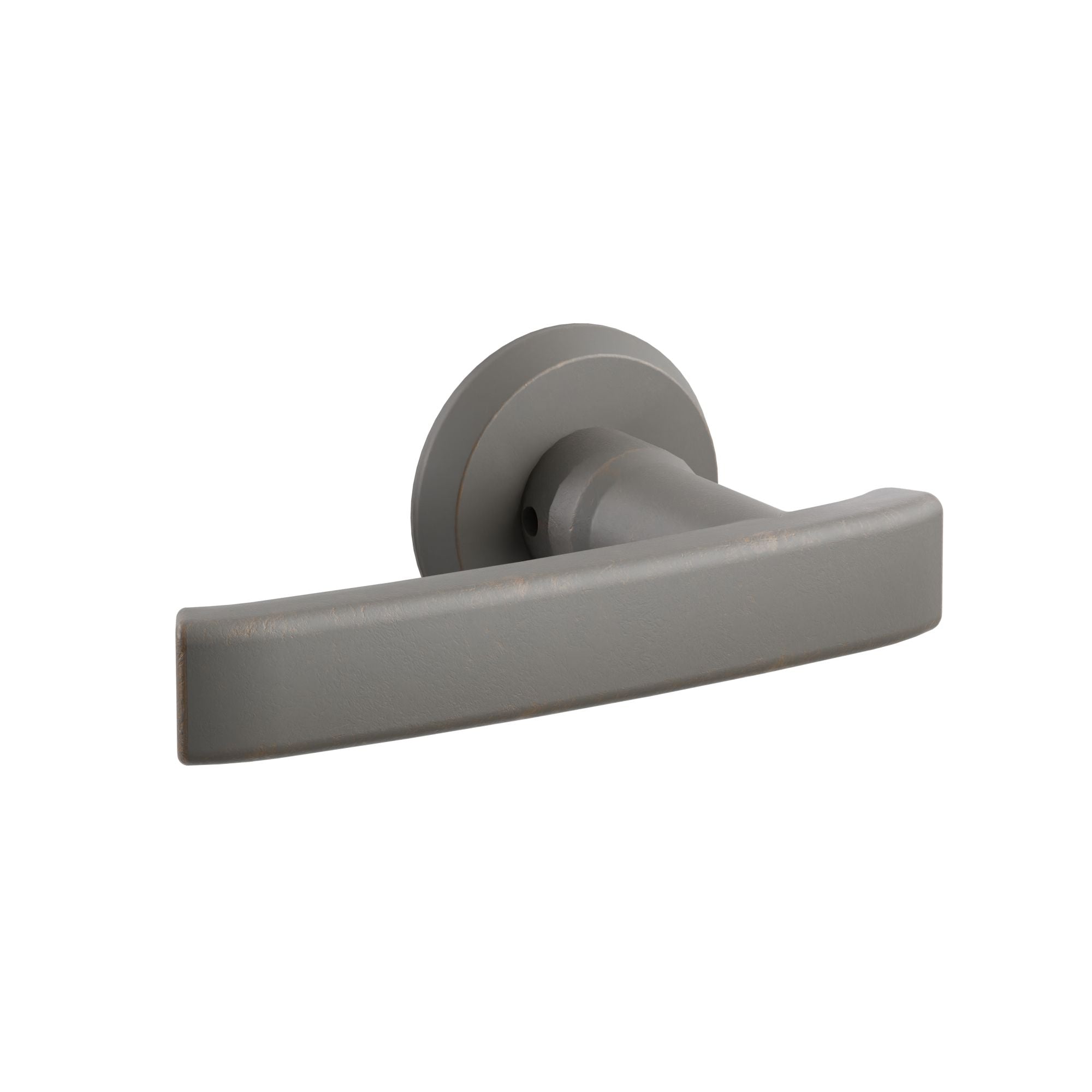 Emtek Concealed Fastener Yuma Lever Set with Sandcast Bronze #2 Rosette