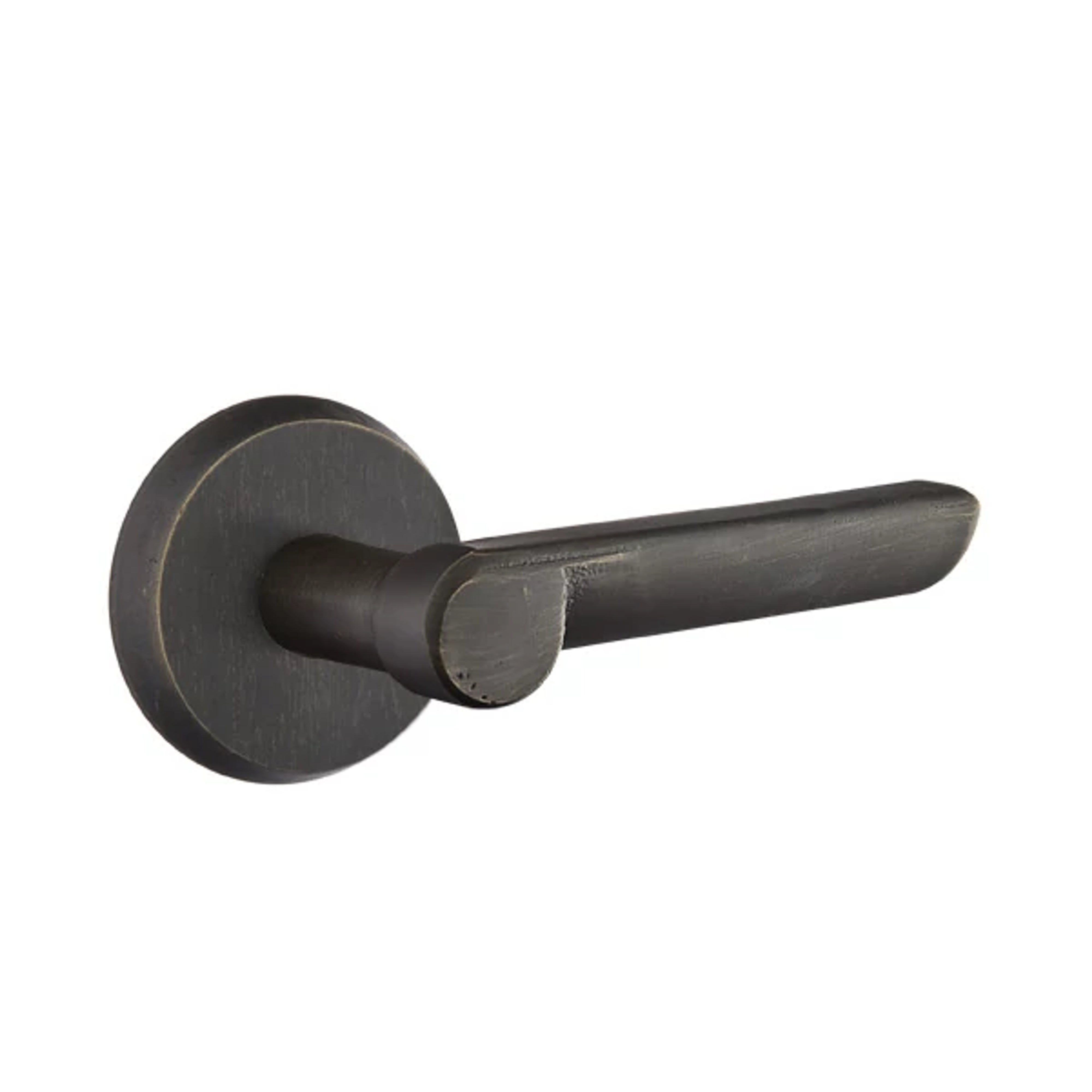Emtek Aurora Lever Set with Sandcast Bronze #2 Rosette