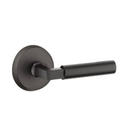Emtek Concealed Fastener Bryce Lever Set with Sandcast Bronze #2 Rosette