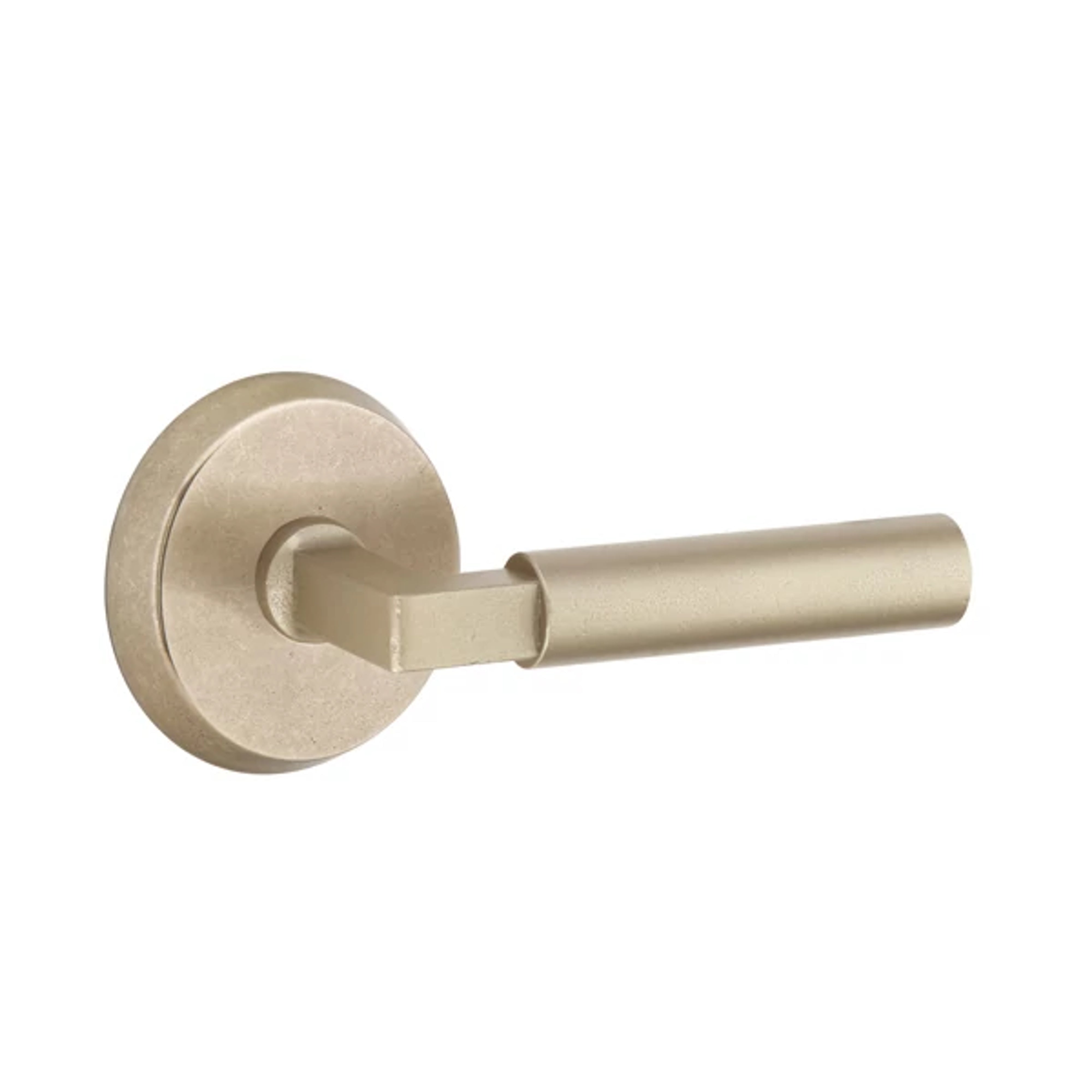 Emtek Bryce Lever Set with Sandcast Bronze #2 Rosette