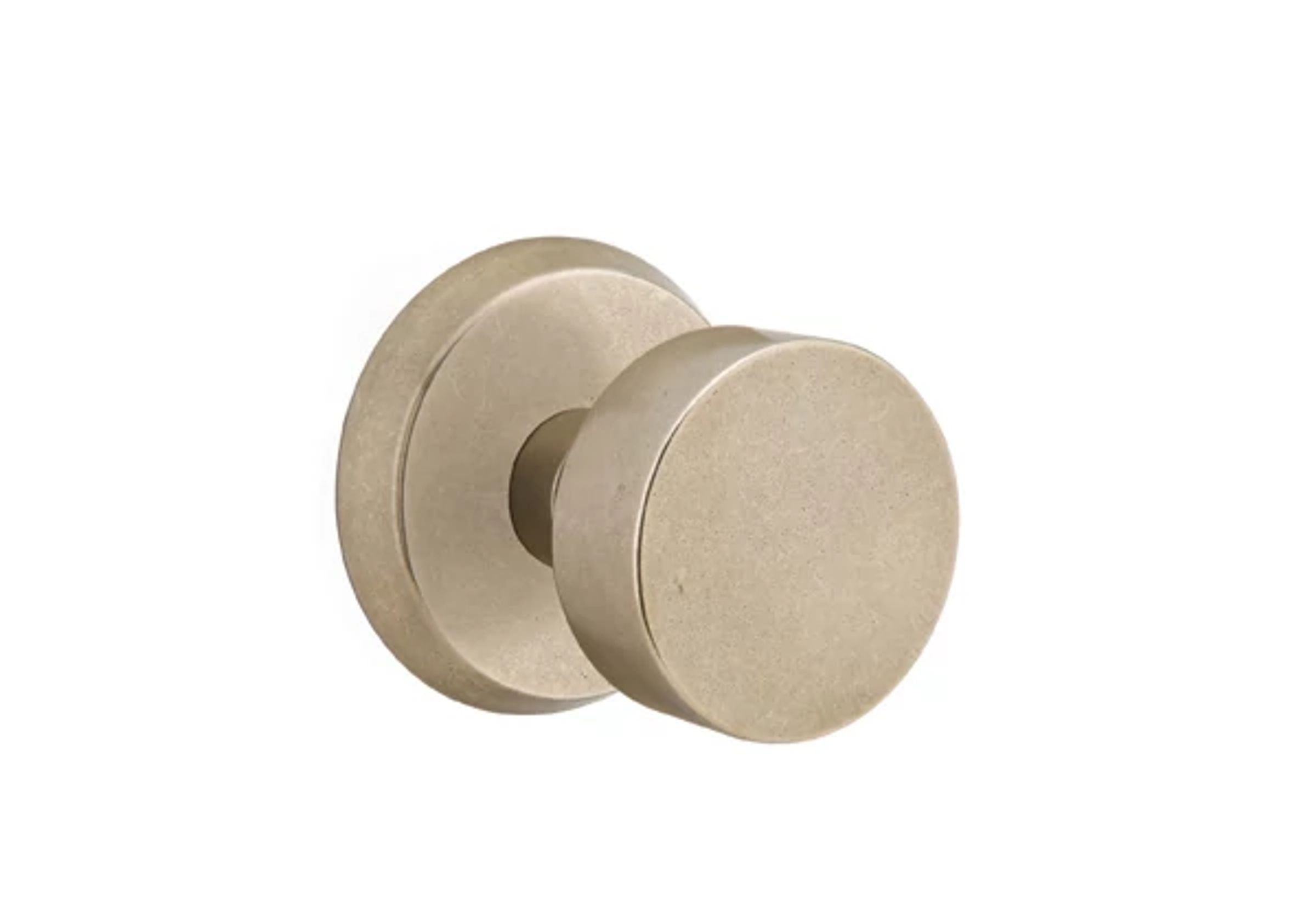 Emtek Round Knob Set with Sandcast Bronze #2 Rosette