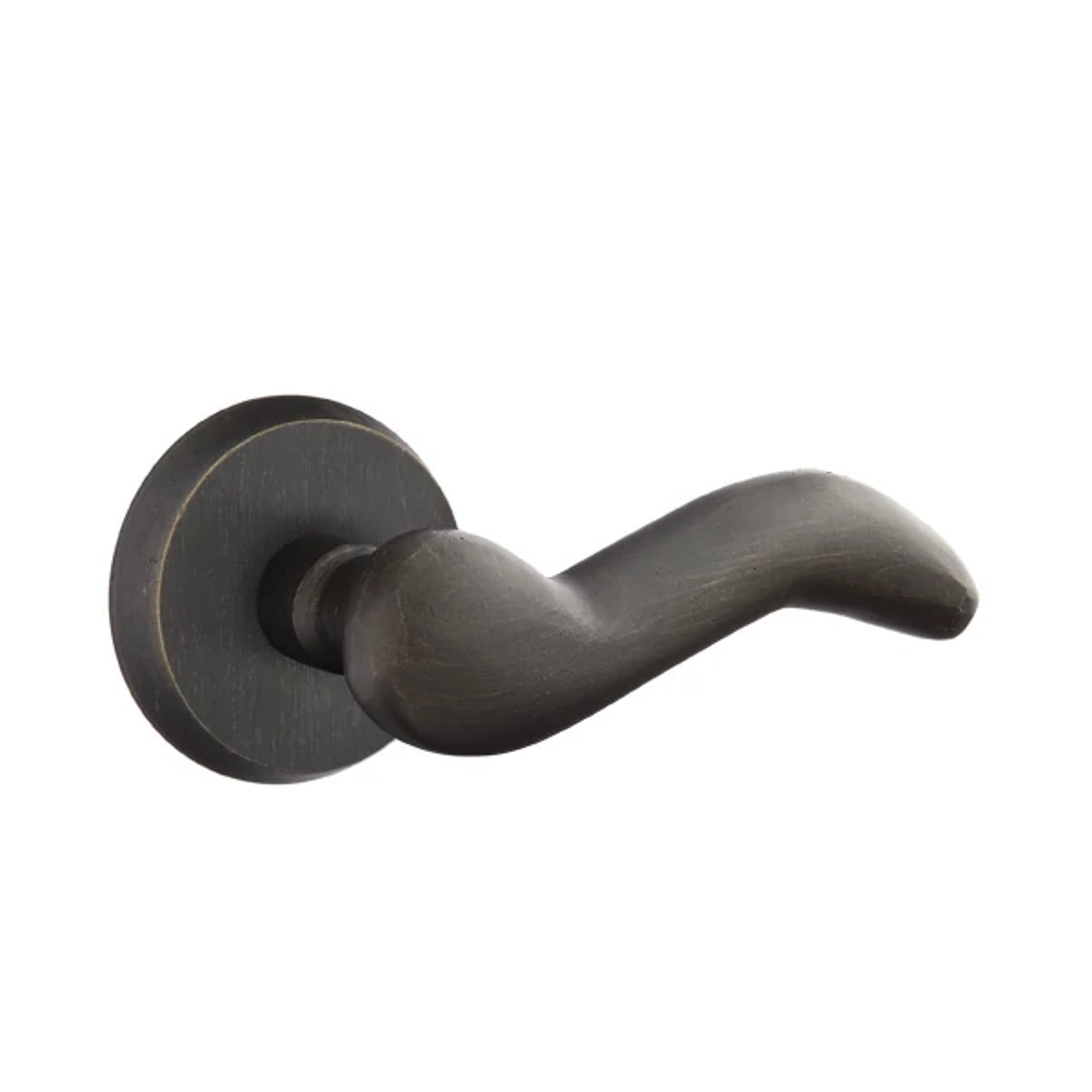 Emtek Cody Lever Set with Sandcast Bronze #2 Rosette