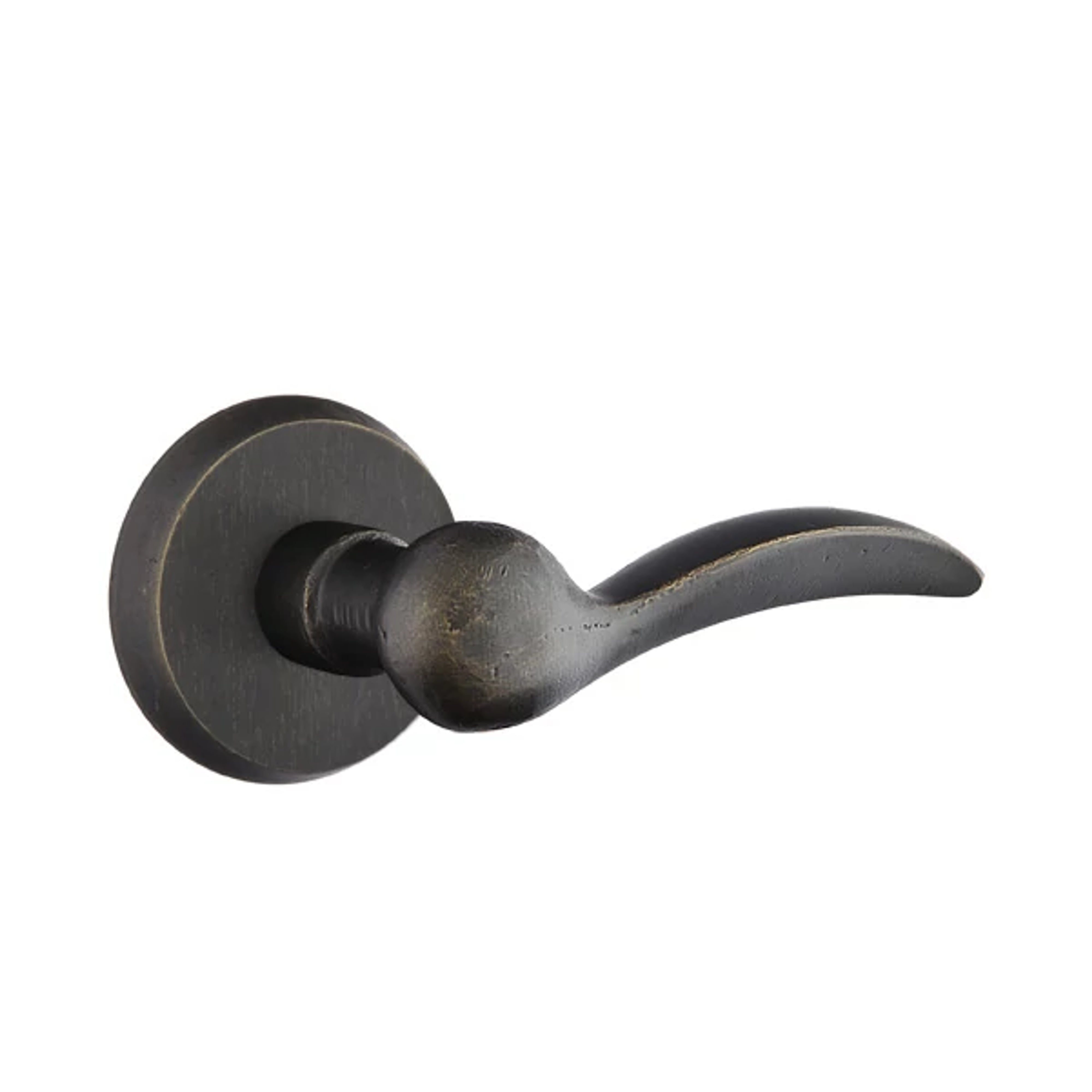 Emtek Durango Lever Set with Sandcast Bronze #2 Rosette