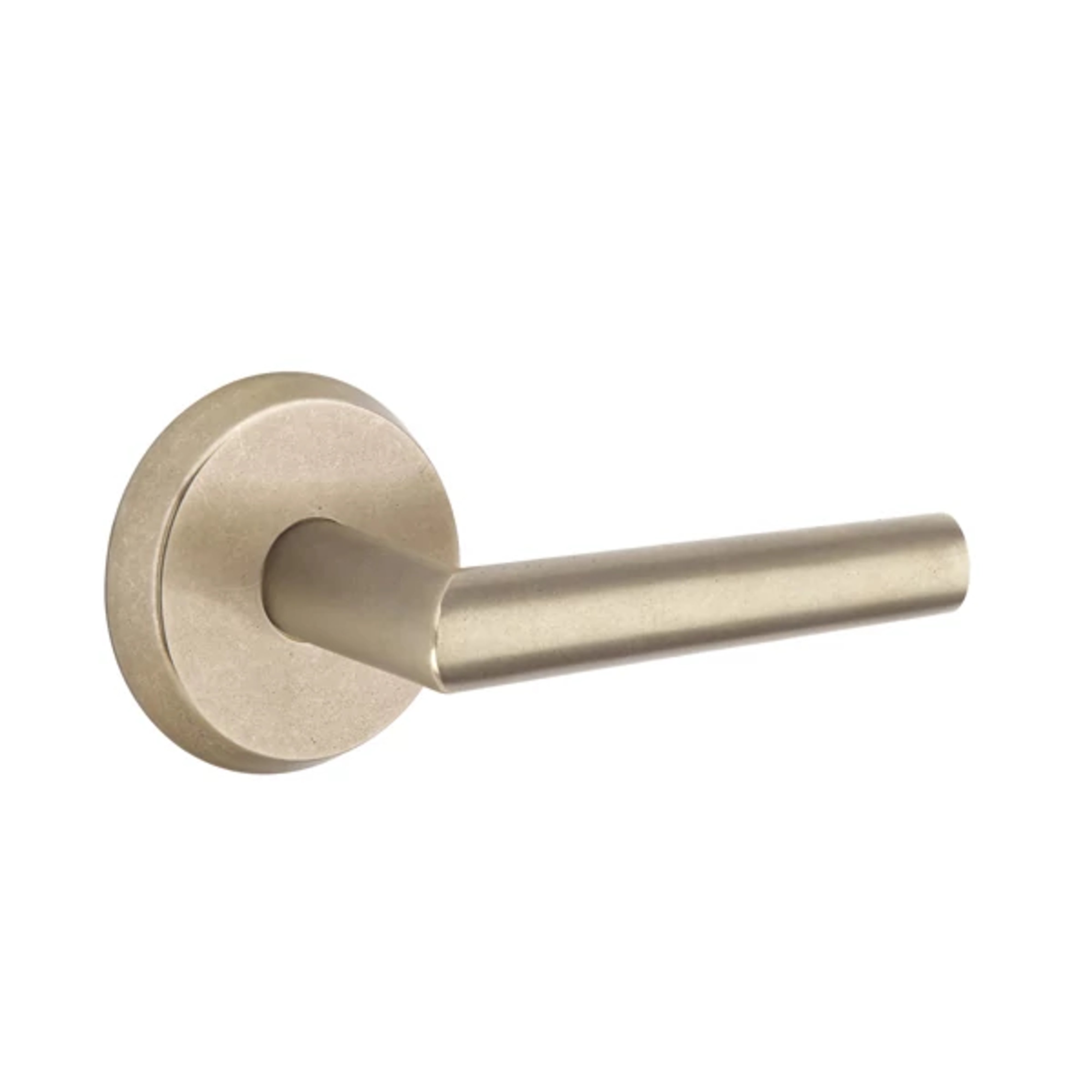 Emtek Concealed Fastener Mariposa Lever Set with Sandcast Bronze #2 Rosette
