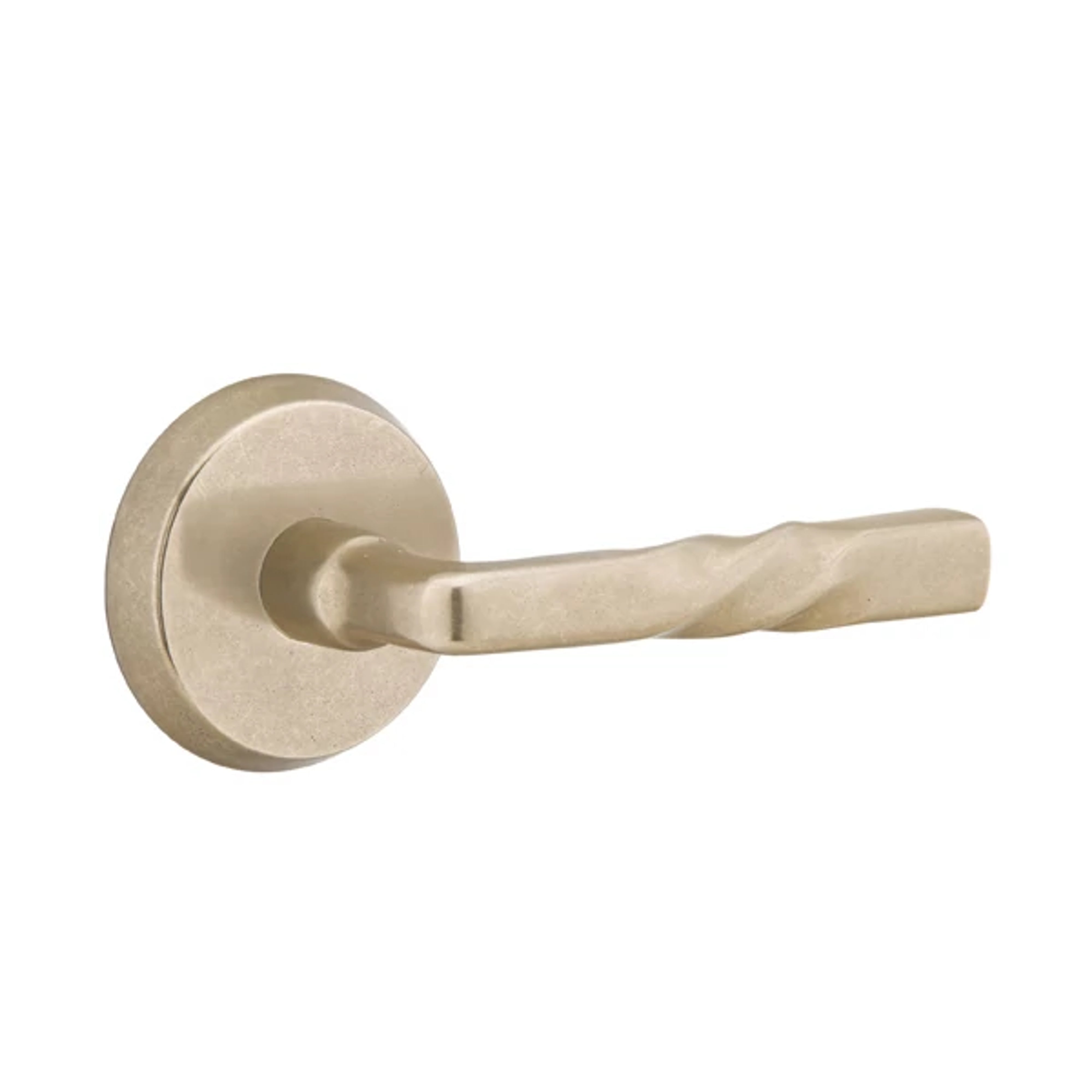 Emtek Montrose Lever Set with Sandcast Bronze #2 Rosette