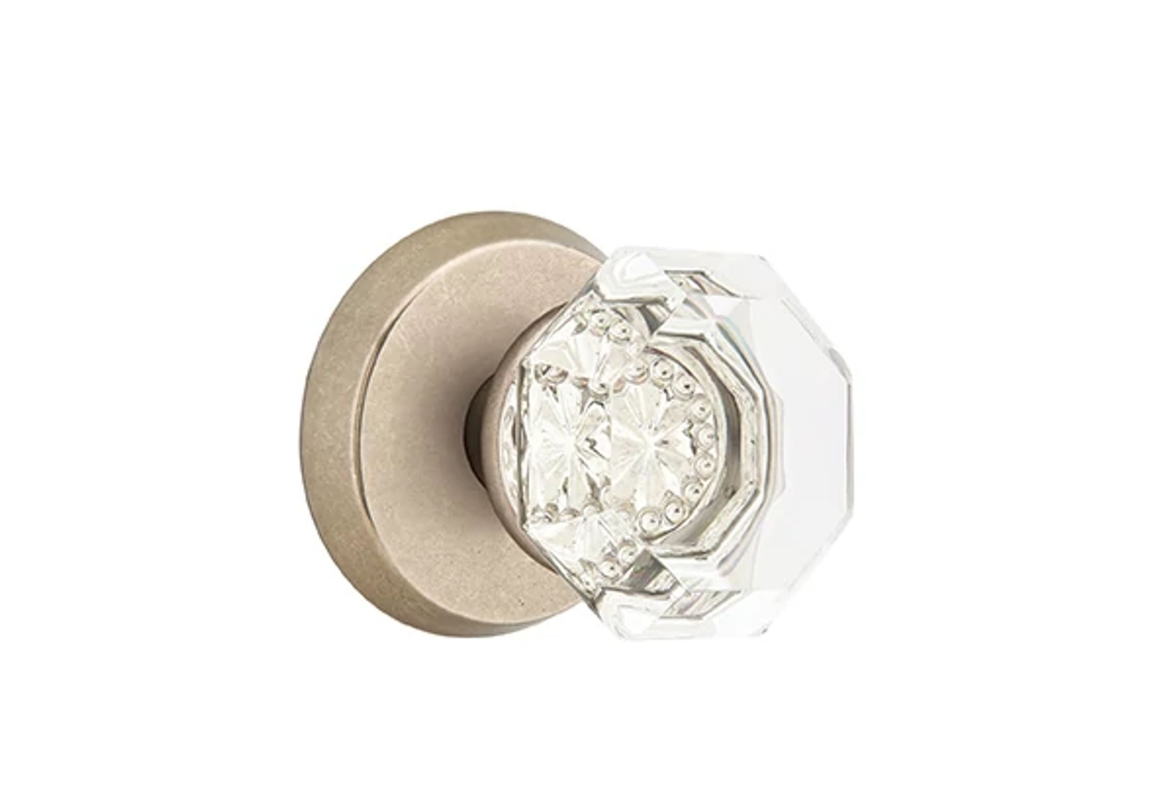 Emtek Old Town Knob Set with Sandcast Bronze #2 Rosette