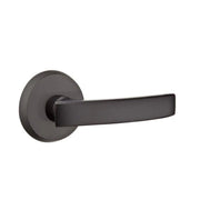 Emtek Concealed Fastener Yuma Lever Set with Sandcast Bronze #2 Rosette