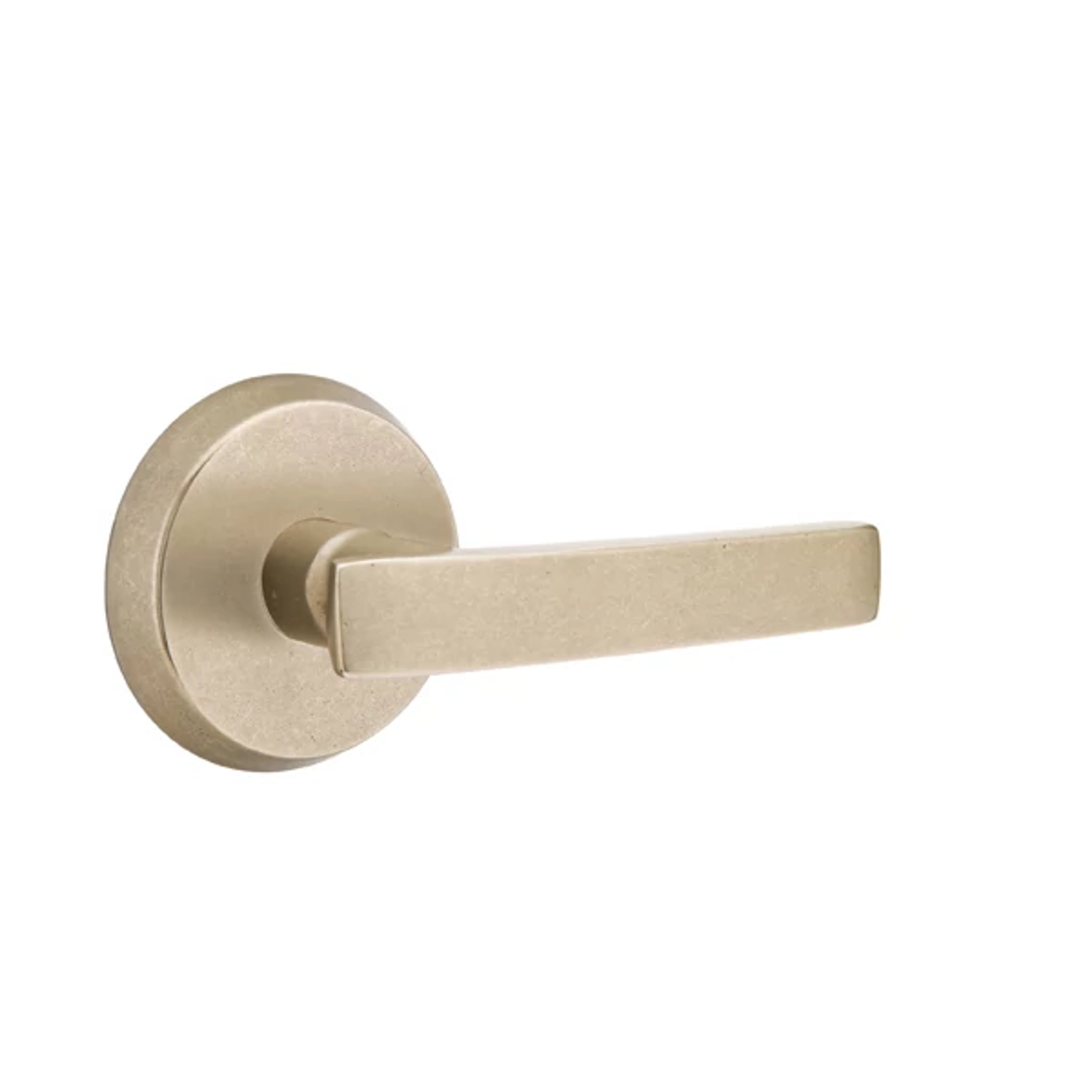 Emtek Yuma Lever Set with Sandcast Bronze #2 Rosette