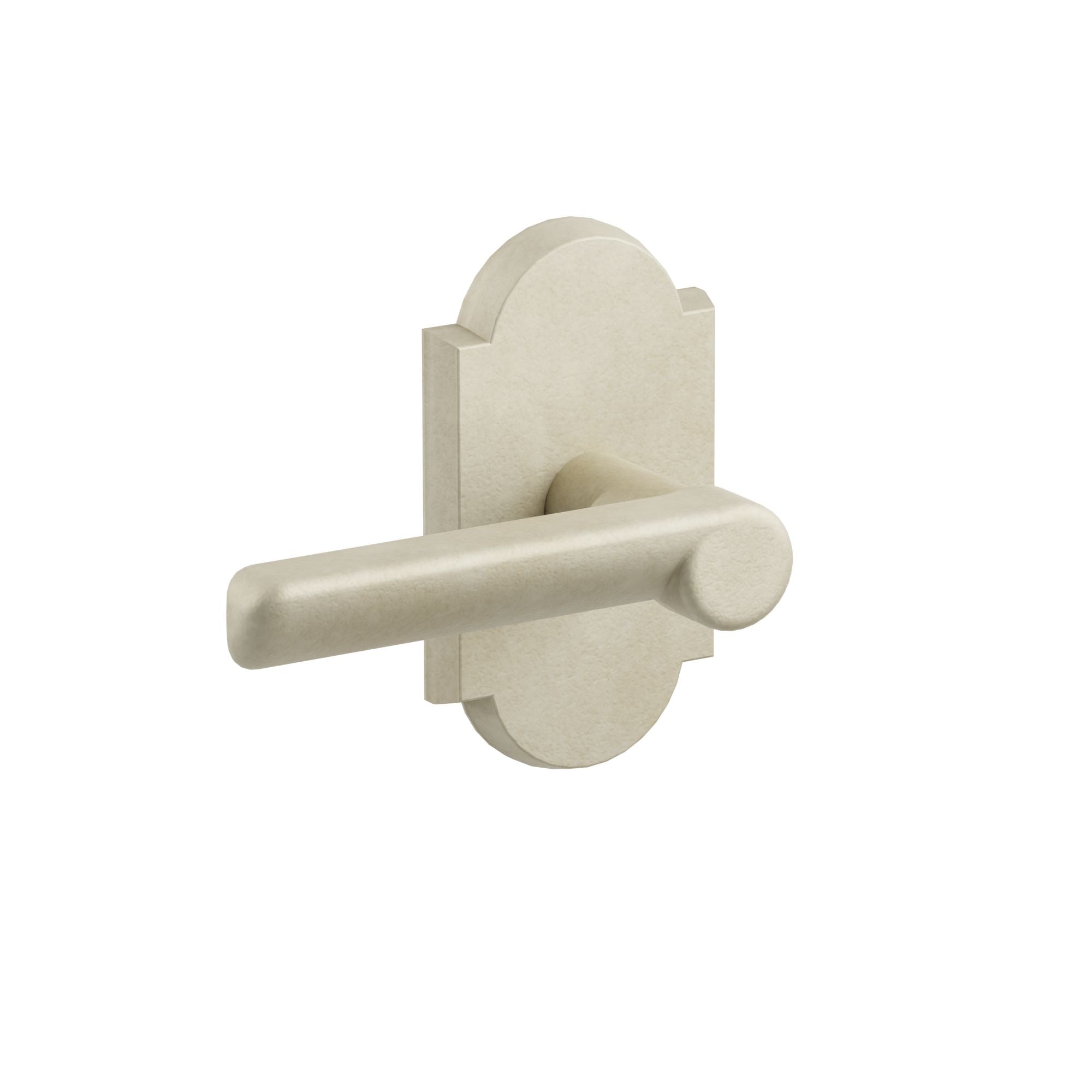 Emtek Aurora Lever Set with Sandcast Bronze #1 Rosette