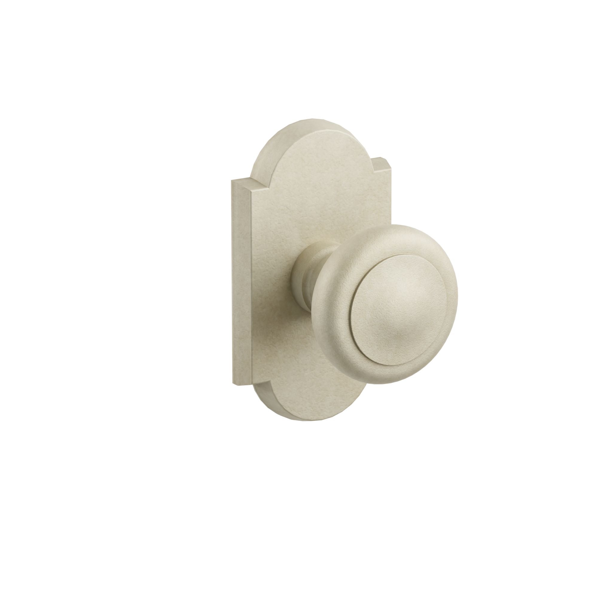 Emtek Concealed Fastener Butte Knob Set with Sandcast Bronze #1 Rosette