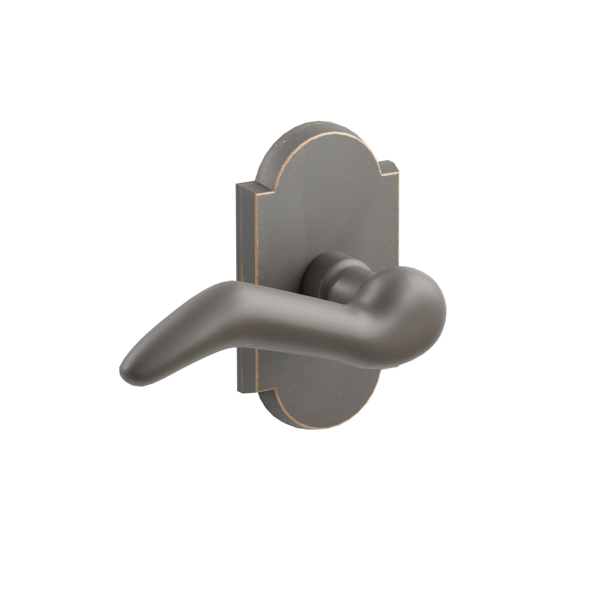 Emtek Cody Lever Set with Sandcast Bronze #1 Rosette