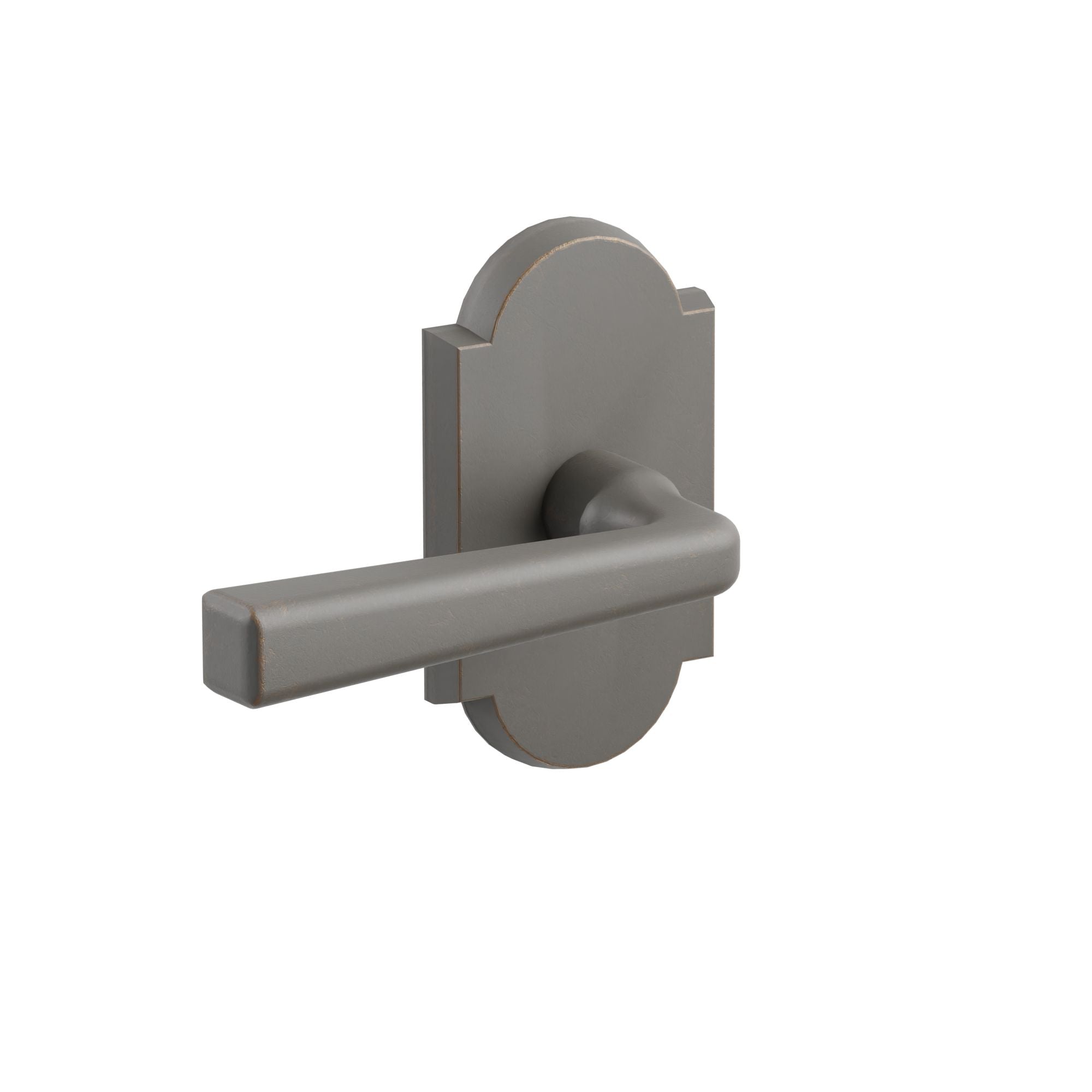 Emtek Cimarron Lever Set with Sandcast Bronze #1 Rosette