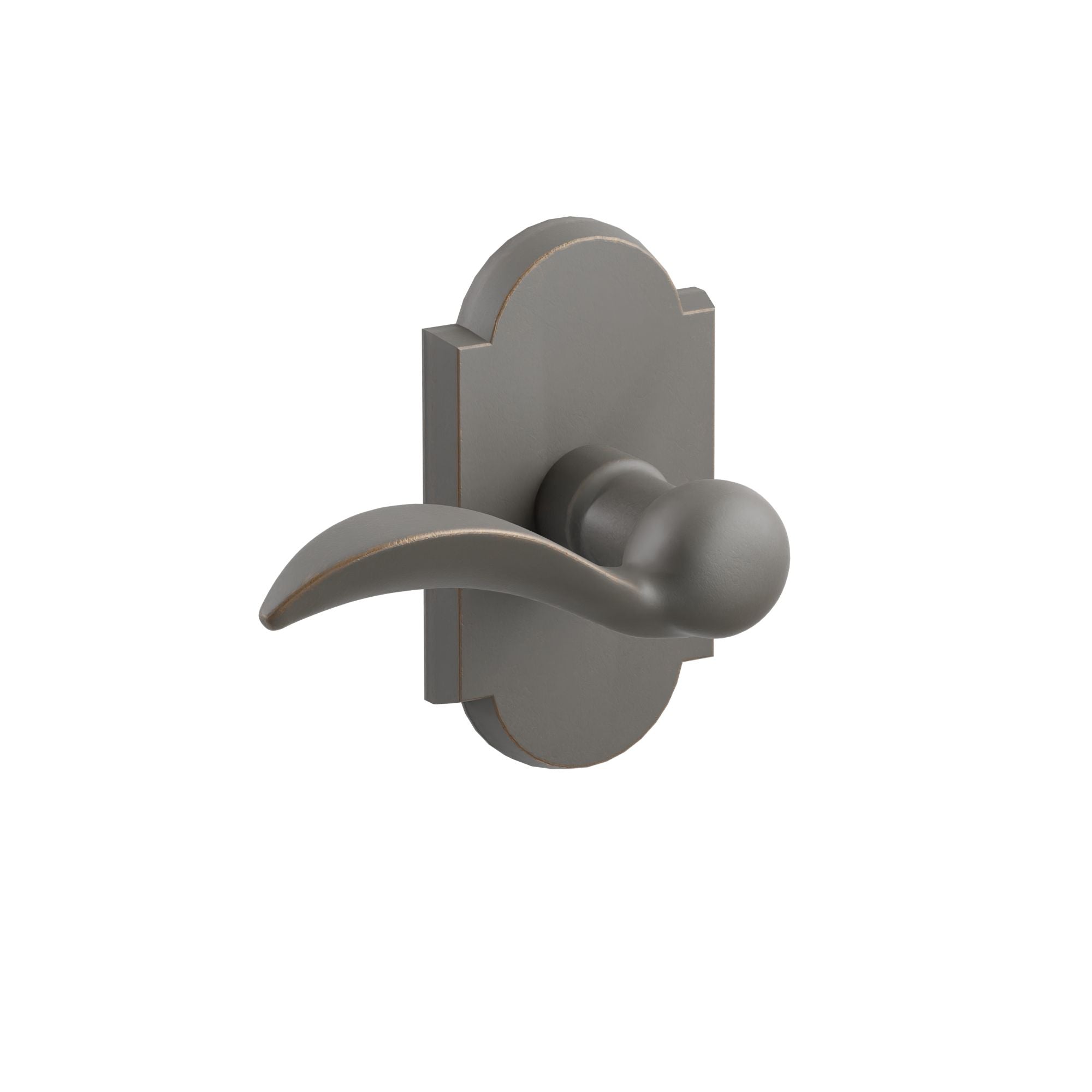 Emtek Concealed Fastener Durango Lever Set with Sandcast Bronze #1 Rosette