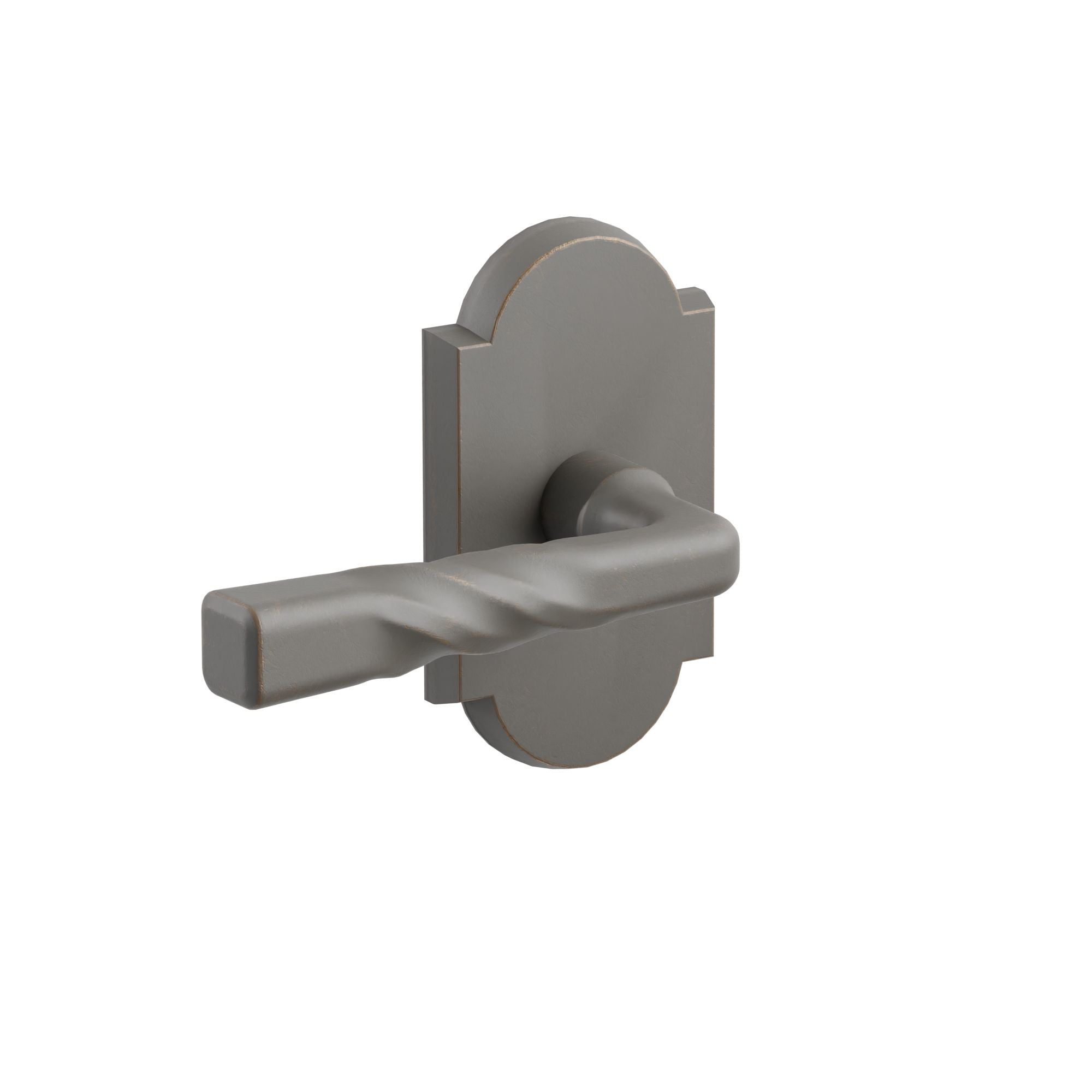 Emtek Montrose Lever Set with Sandcast Bronze #1 Rosette