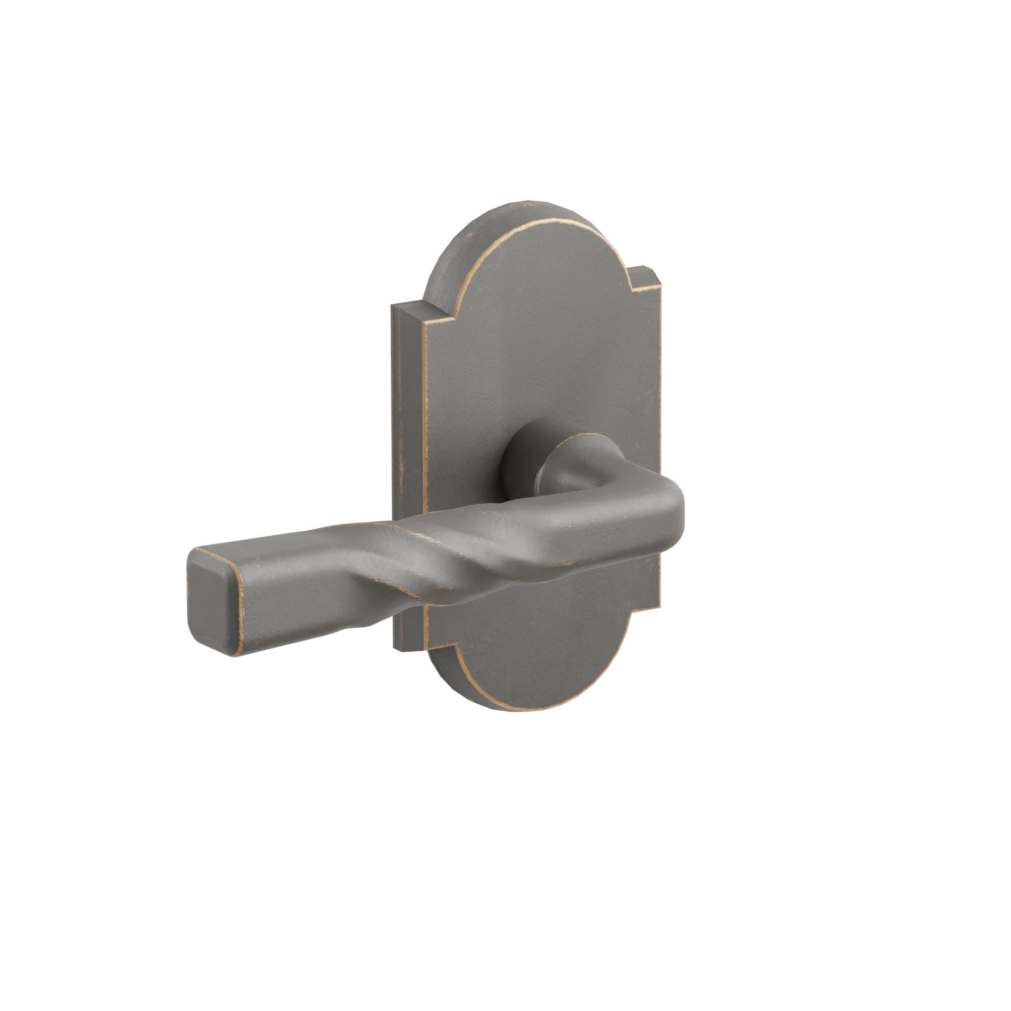 Emtek Concealed Fastener Montrose Lever Set with Sandcast Bronze #1 Rosette