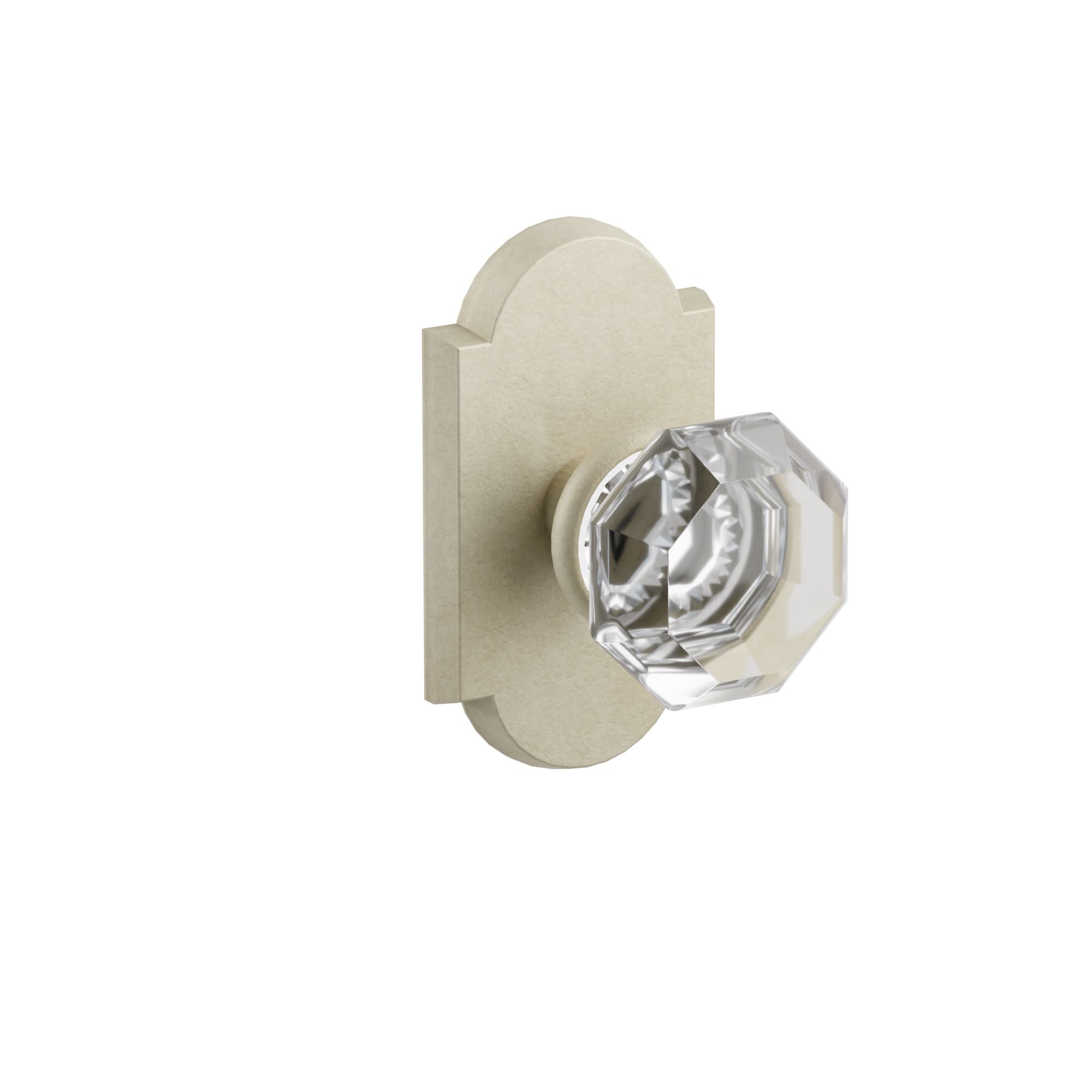 Emtek Concealed Fastener Old Town Knob Set With Sandcast Bronze #1 Rosette