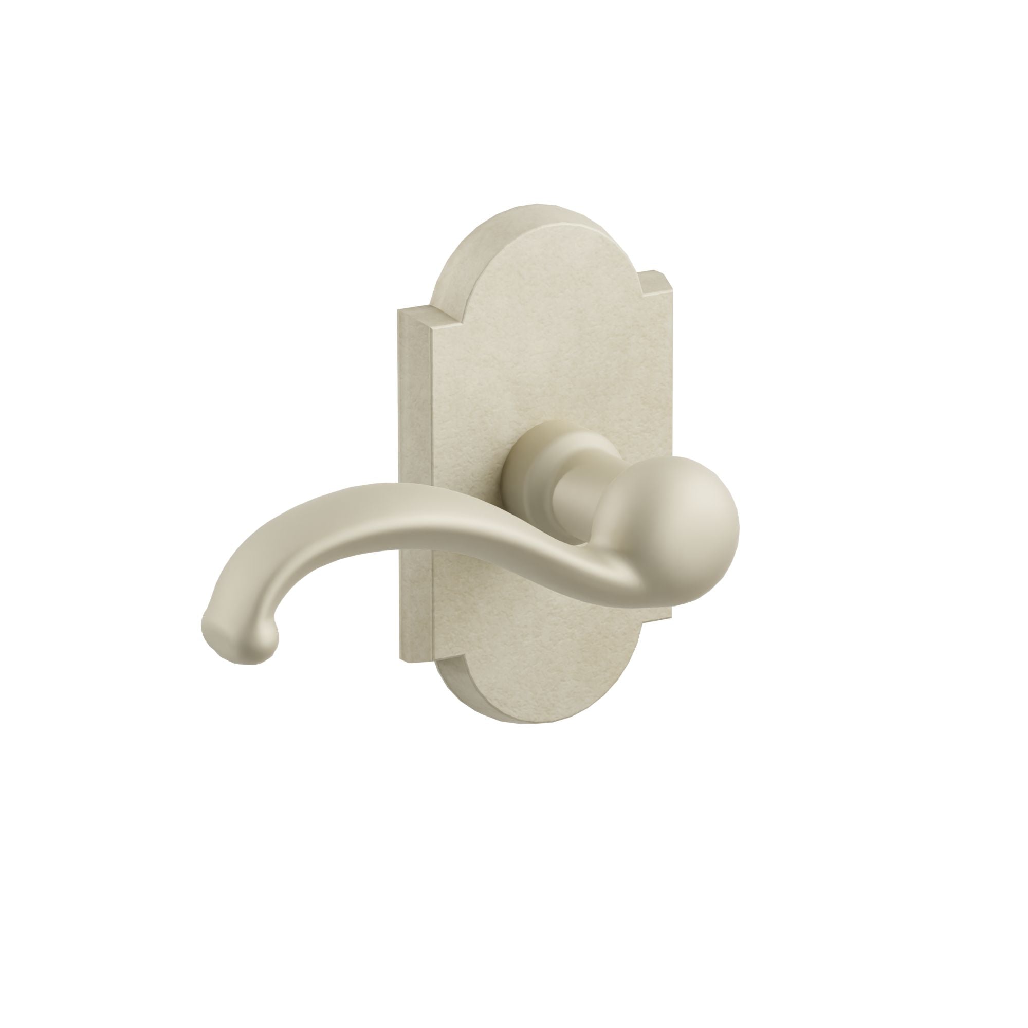 Emtek Teton Lver Set with Sandcast Bronze #1 Rosette