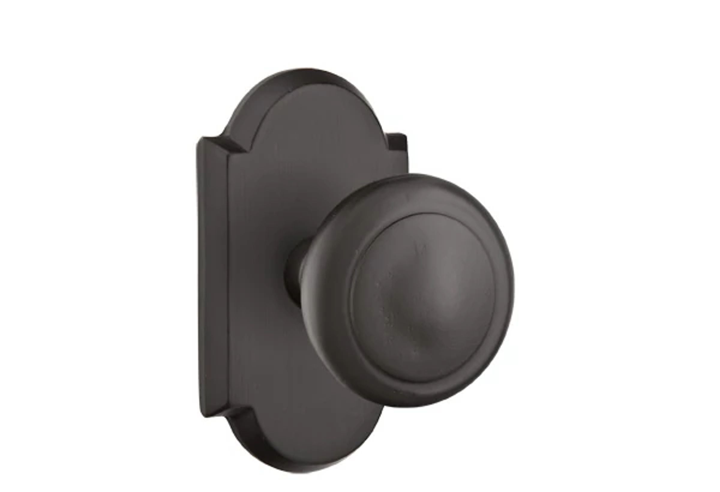 Emtek Butte Knob Set with Sandcast Bronze #1 Rosette