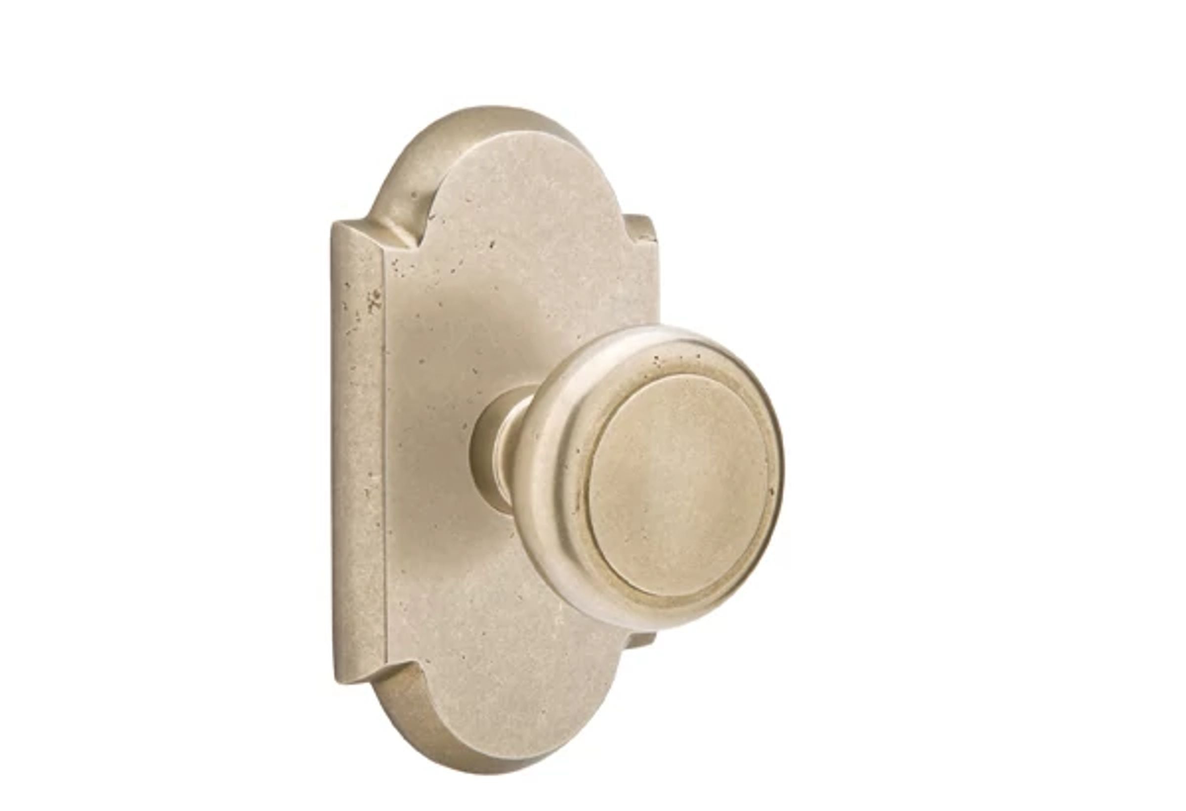 Emtek Butte Knob Set with Sandcast Bronze #1 Rosette