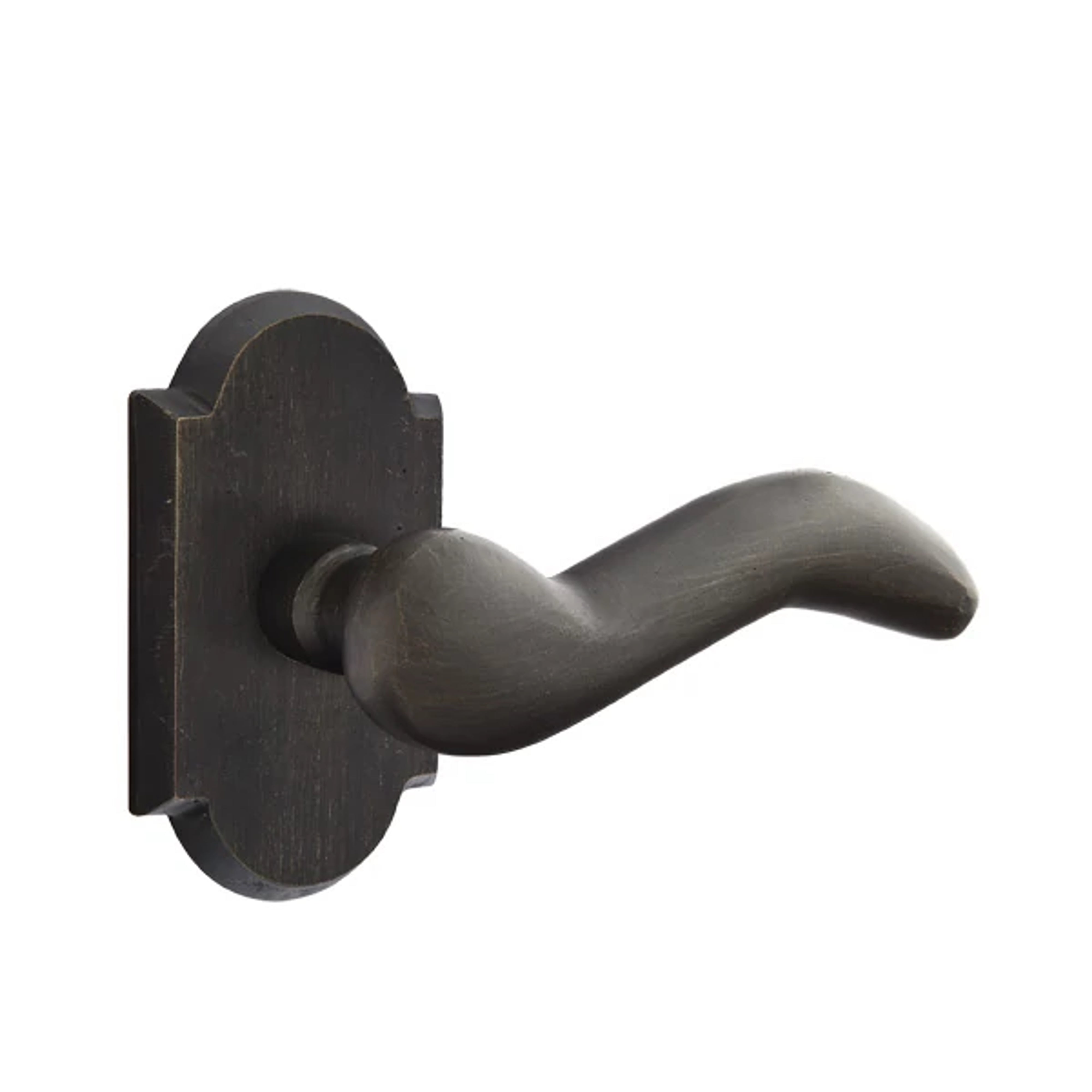 Emtek Concealed Fastener Cody Lever Set with Sandcast Bronze #1 Rosette