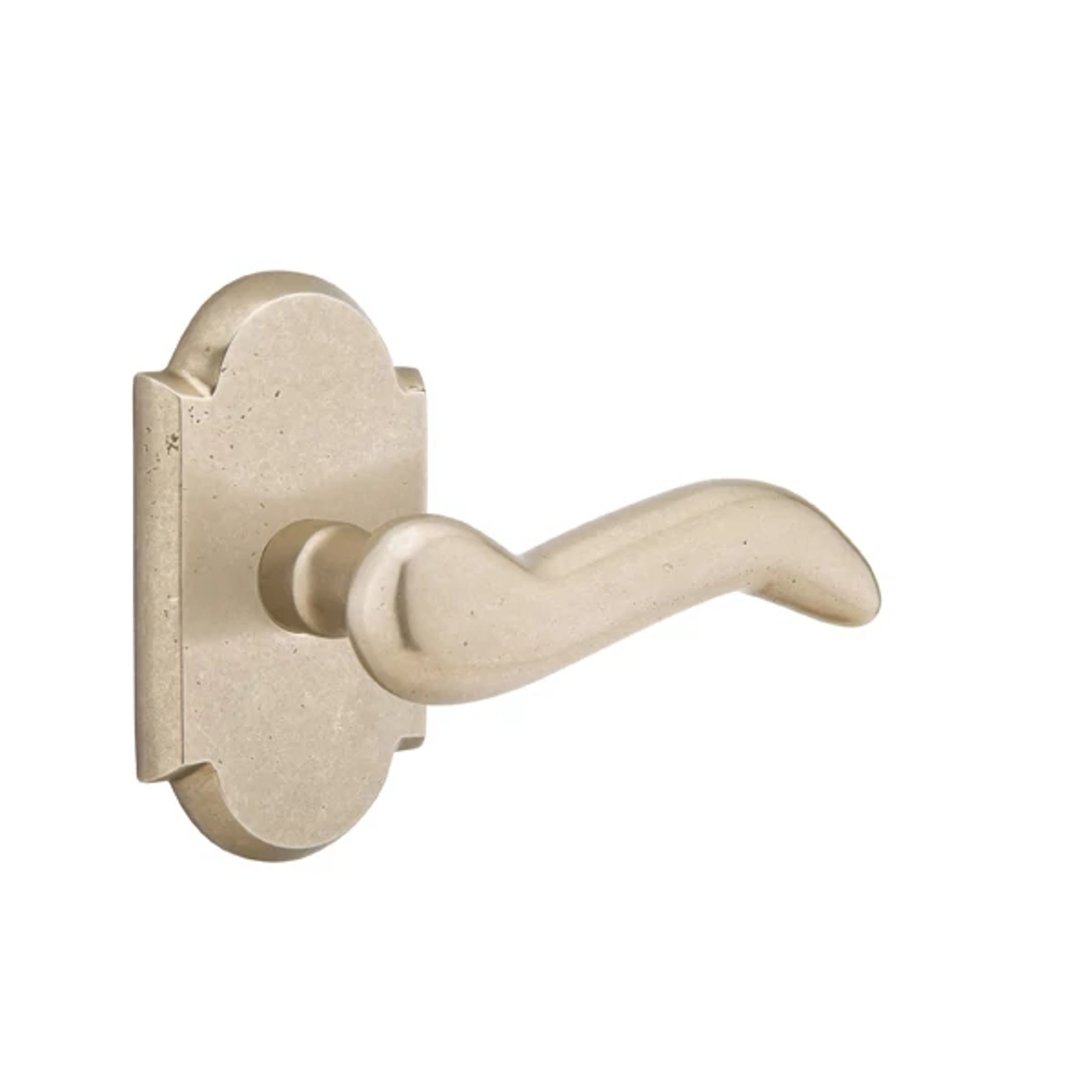 Emtek Concealed Fastener Cody Lever Set with Sandcast Bronze #1 Rosette
