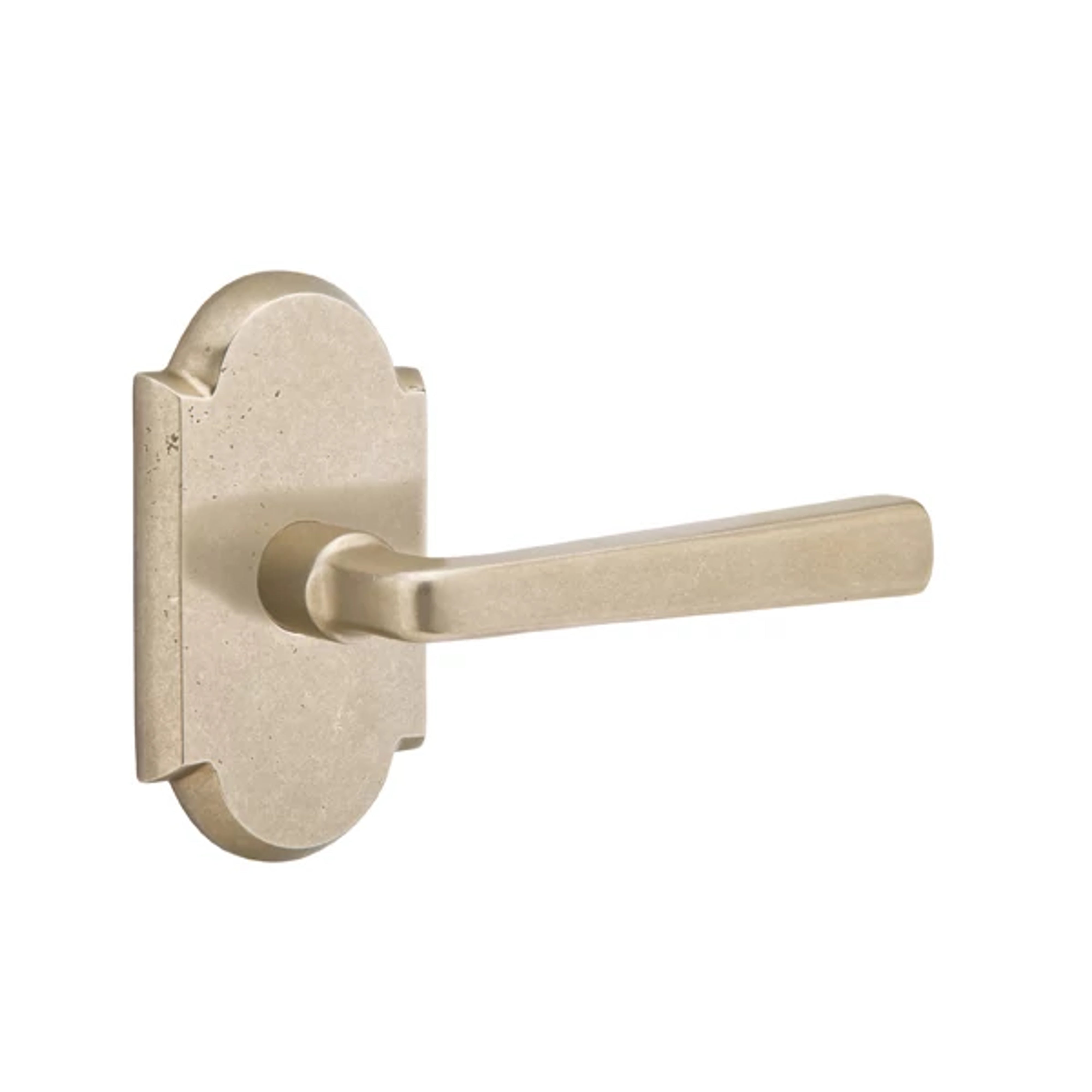 Emtek Concealed Fastener Cimarron Lever Set with Sandcast Bronze #1 Rosette