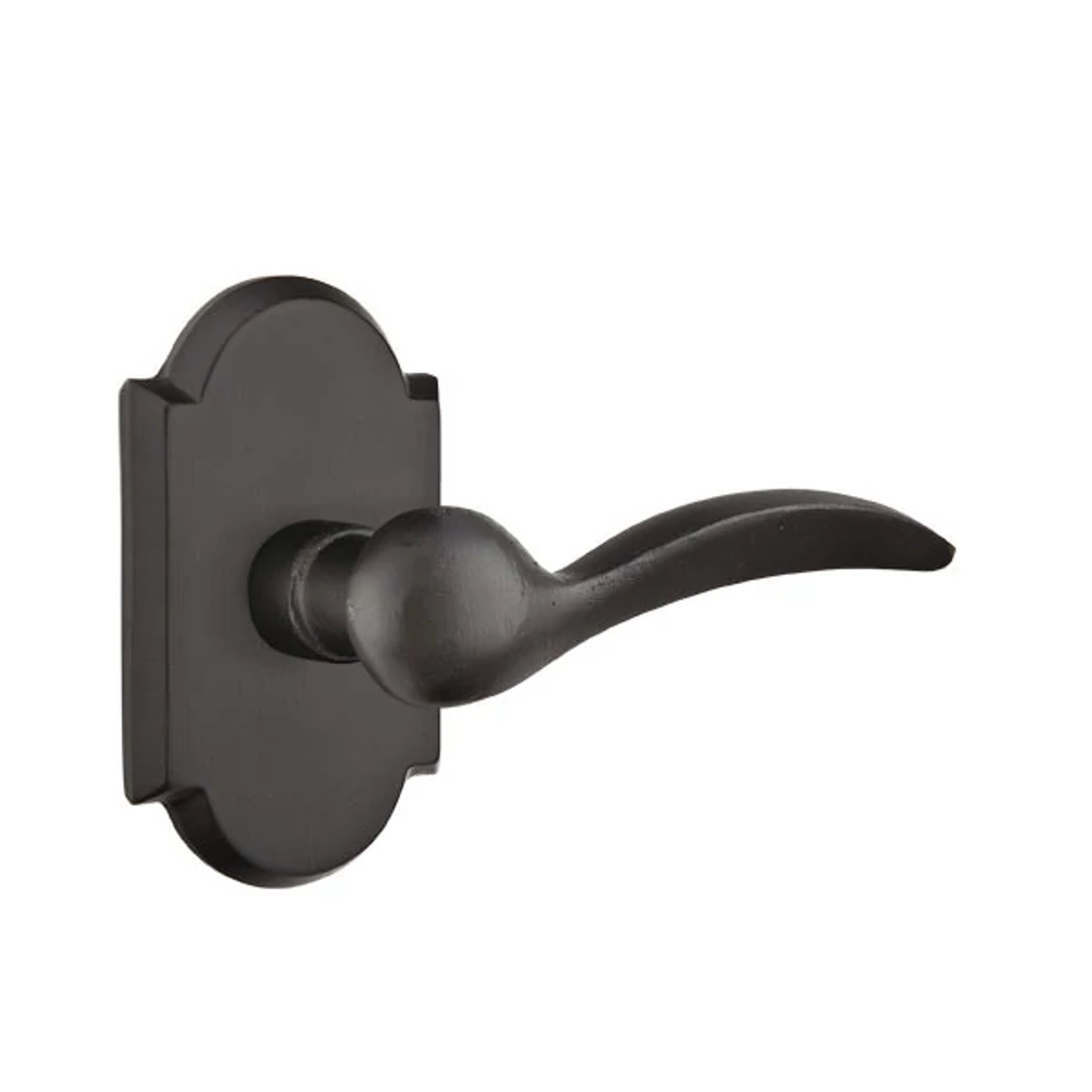 Emtek Durango Lever Set with Sandcast Bronze #1 Rosette