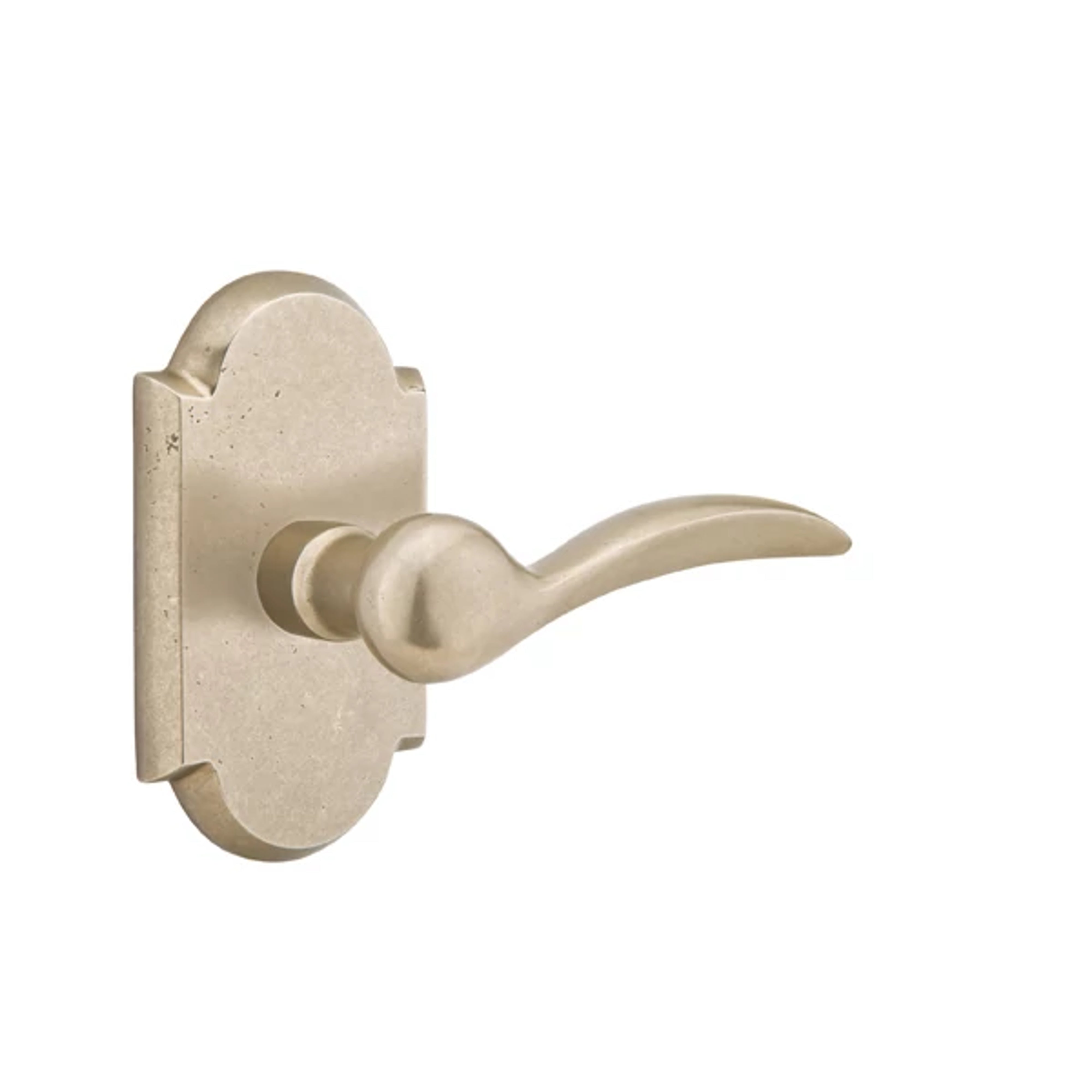Emtek Durango Lever Set with Sandcast Bronze #1 Rosette