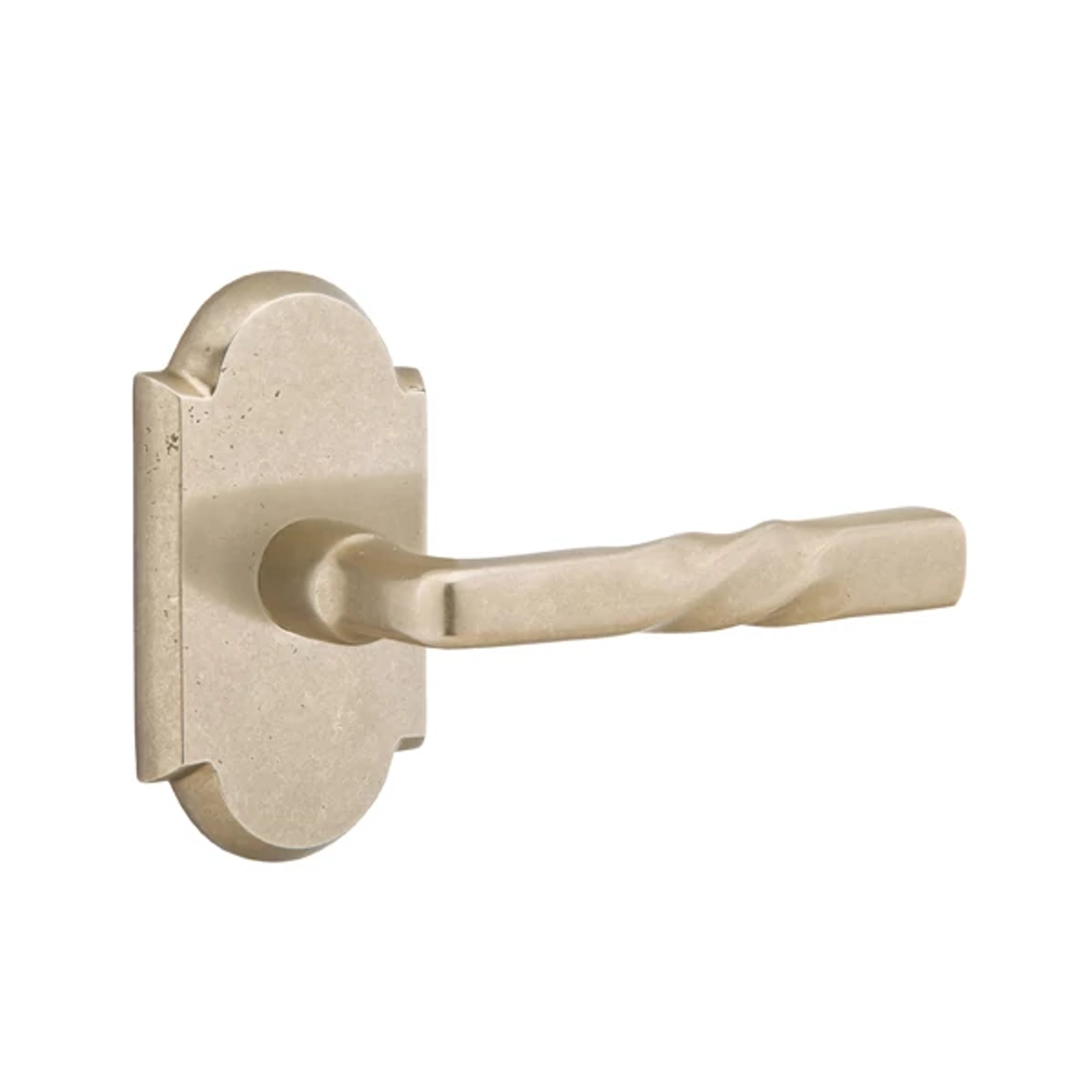 Emtek Concealed Fastener Montrose Lever Set with Sandcast Bronze #1 Rosette