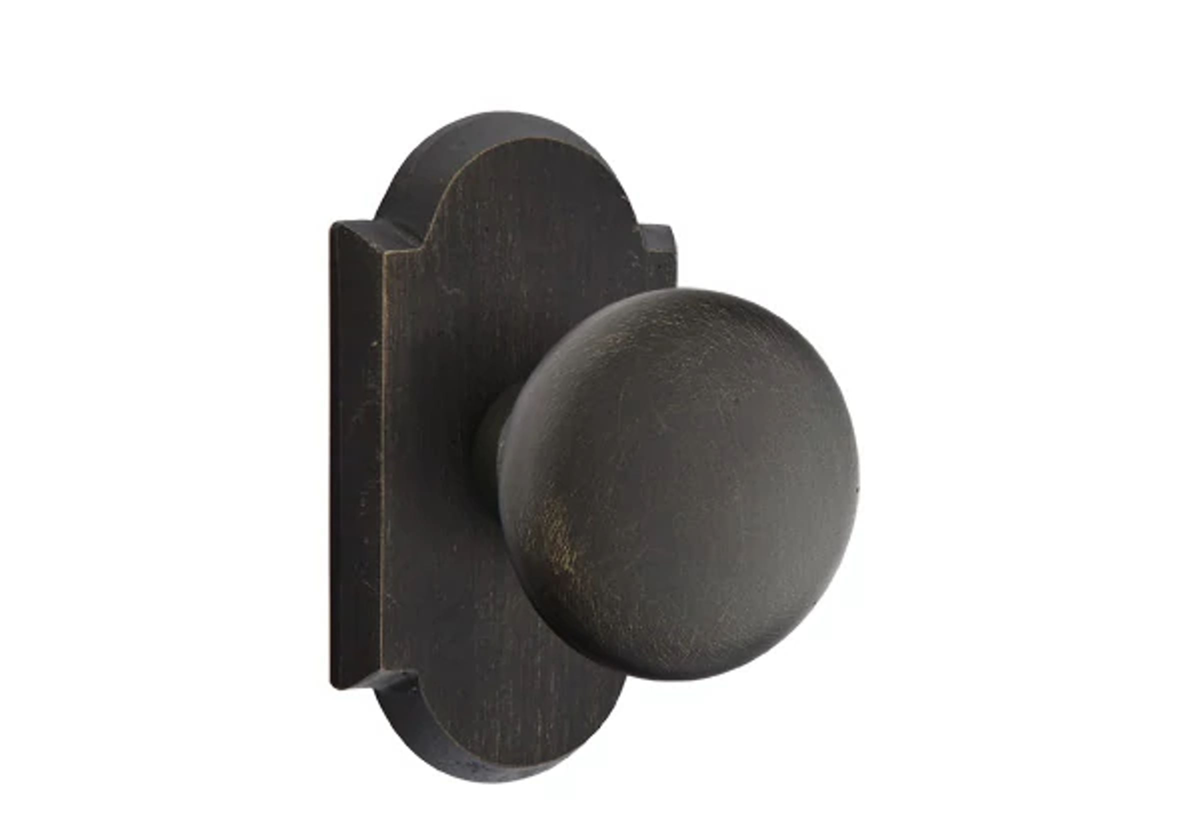 Emtek Winchester Knob Set with Sandcast Bronze #1 Rosette